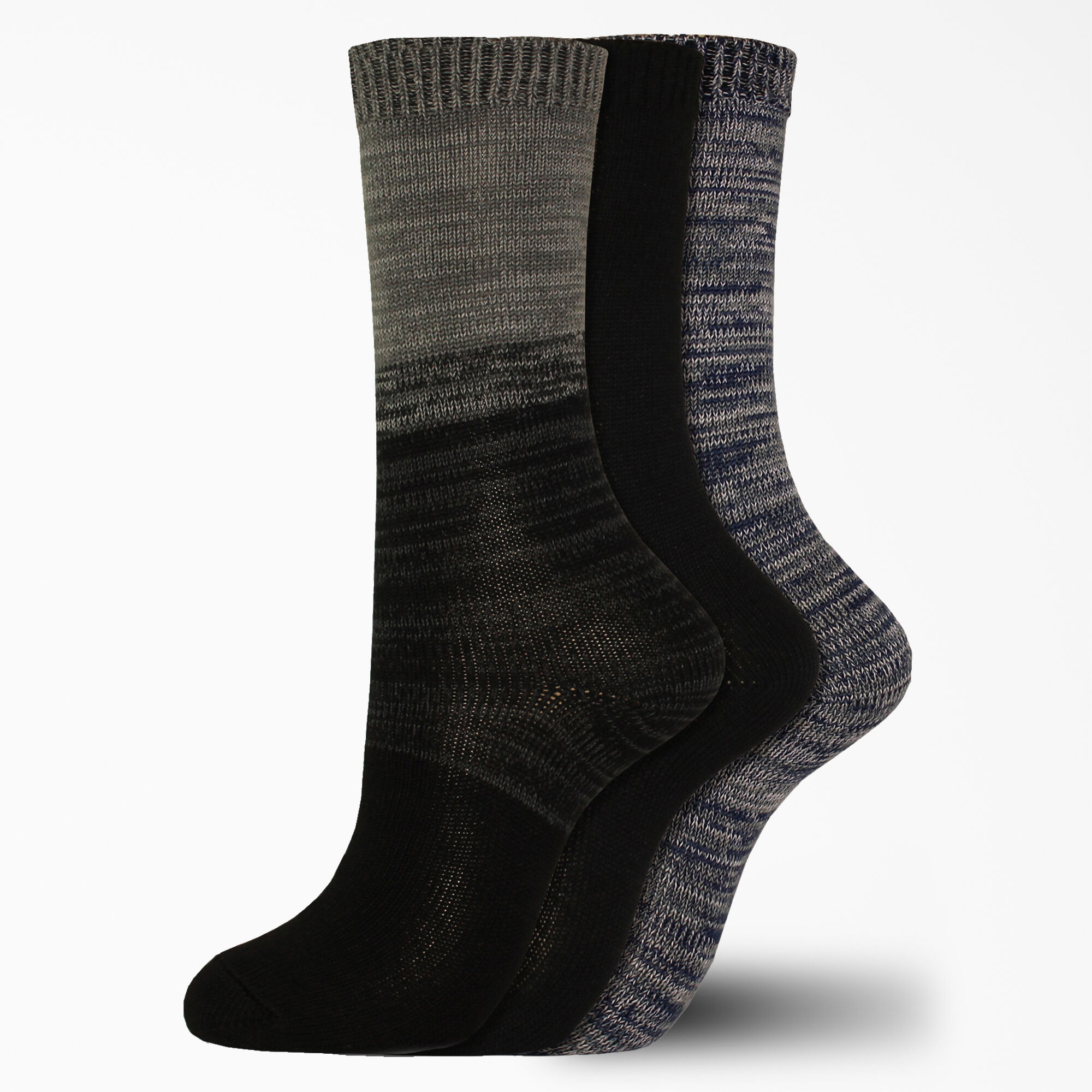 Women's Soft Marl Crew Socks, Size 6-9, 3-Pack