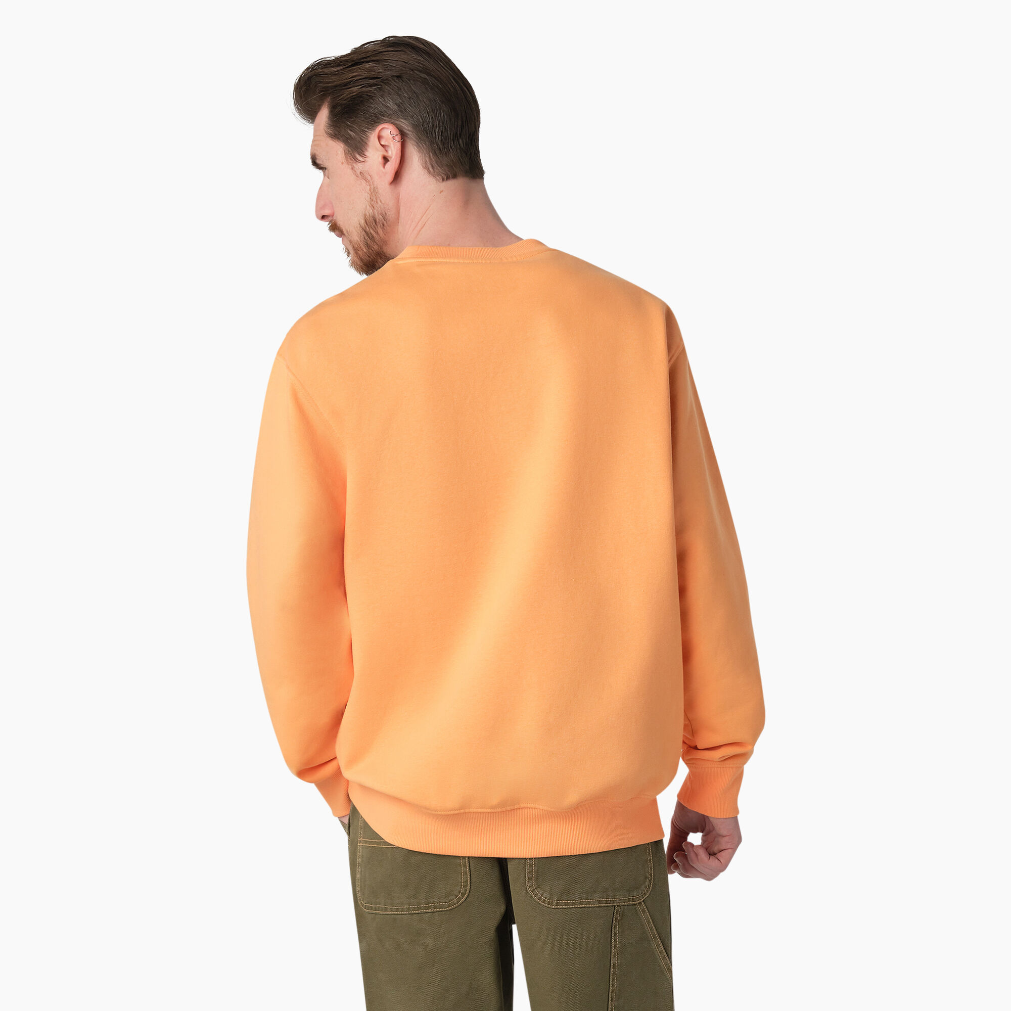 Fleece Embroidered Chest Logo Sweatshirt