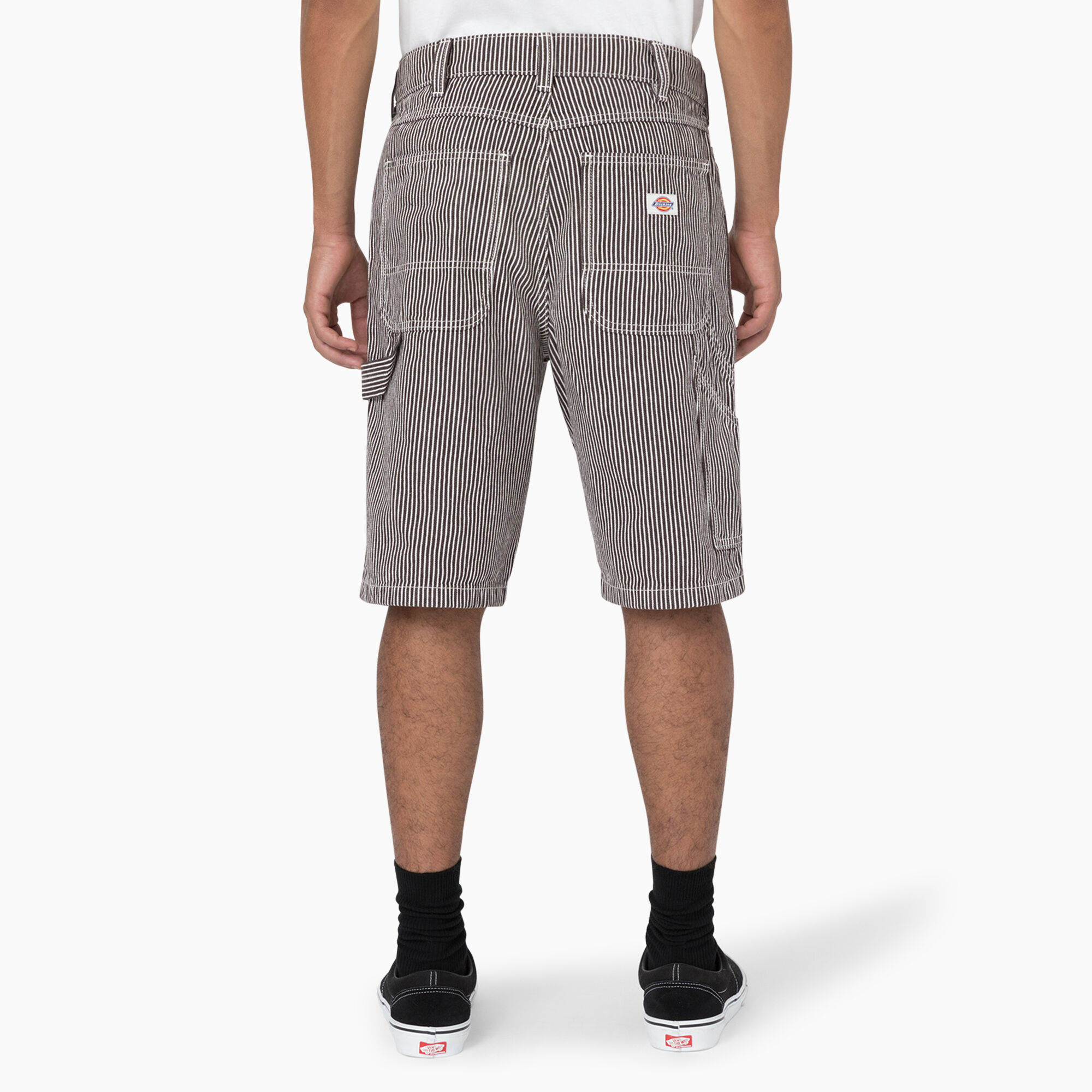 Hickory Stripe Relaxed Fit Carpenter Shorts, 11