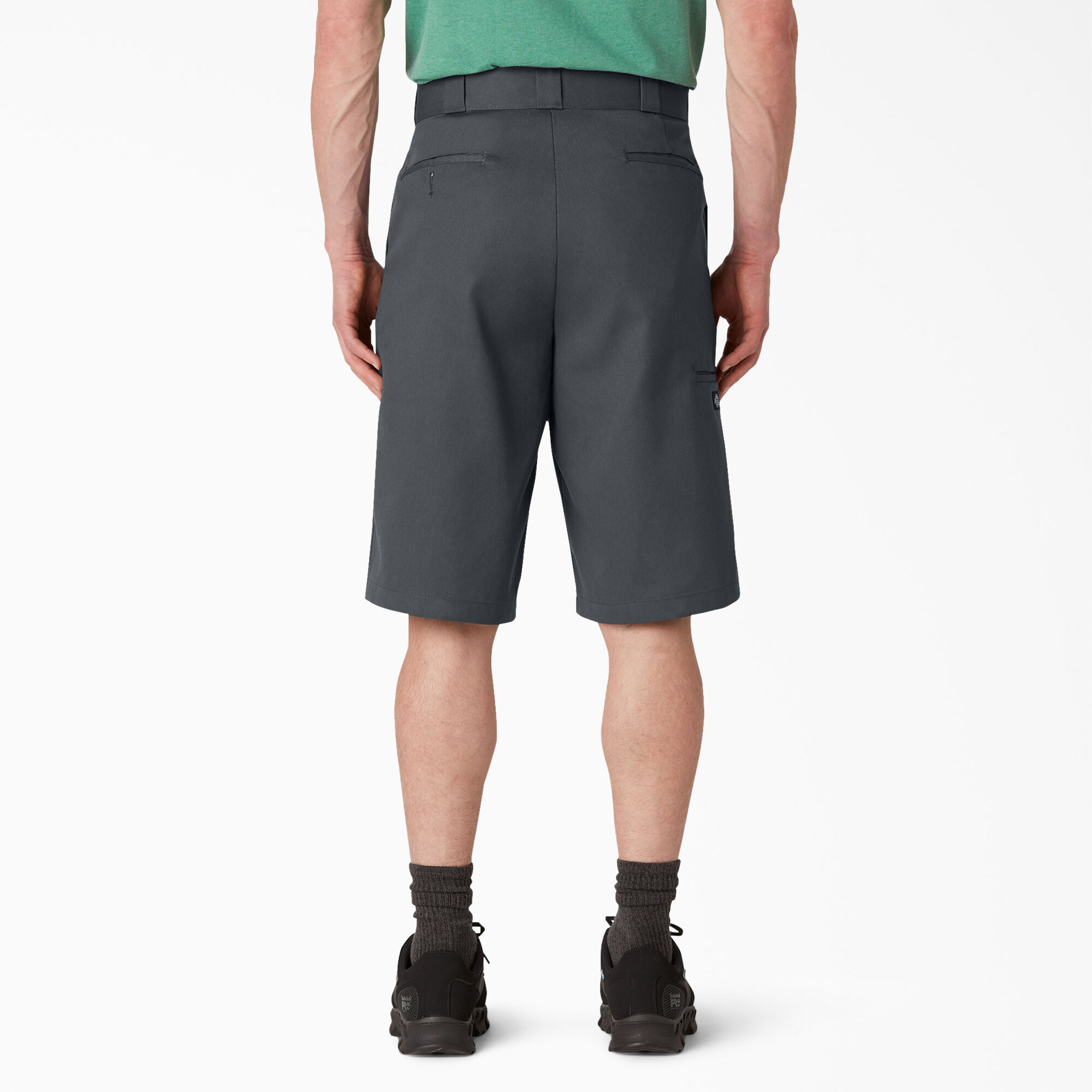 Loose Fit Flat Front Work Shorts, 13