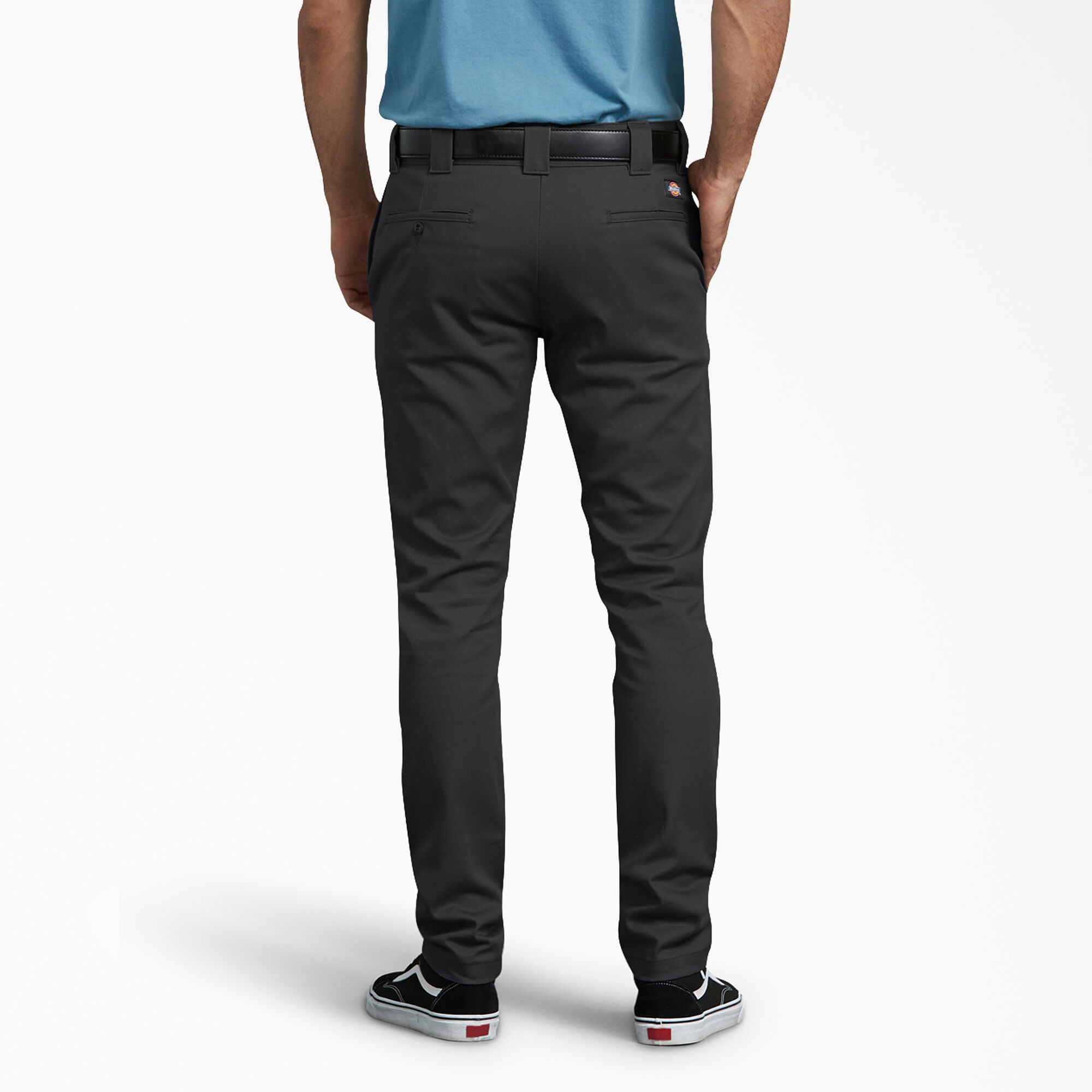 Slim Fit Skinny Leg Twill Work Pants