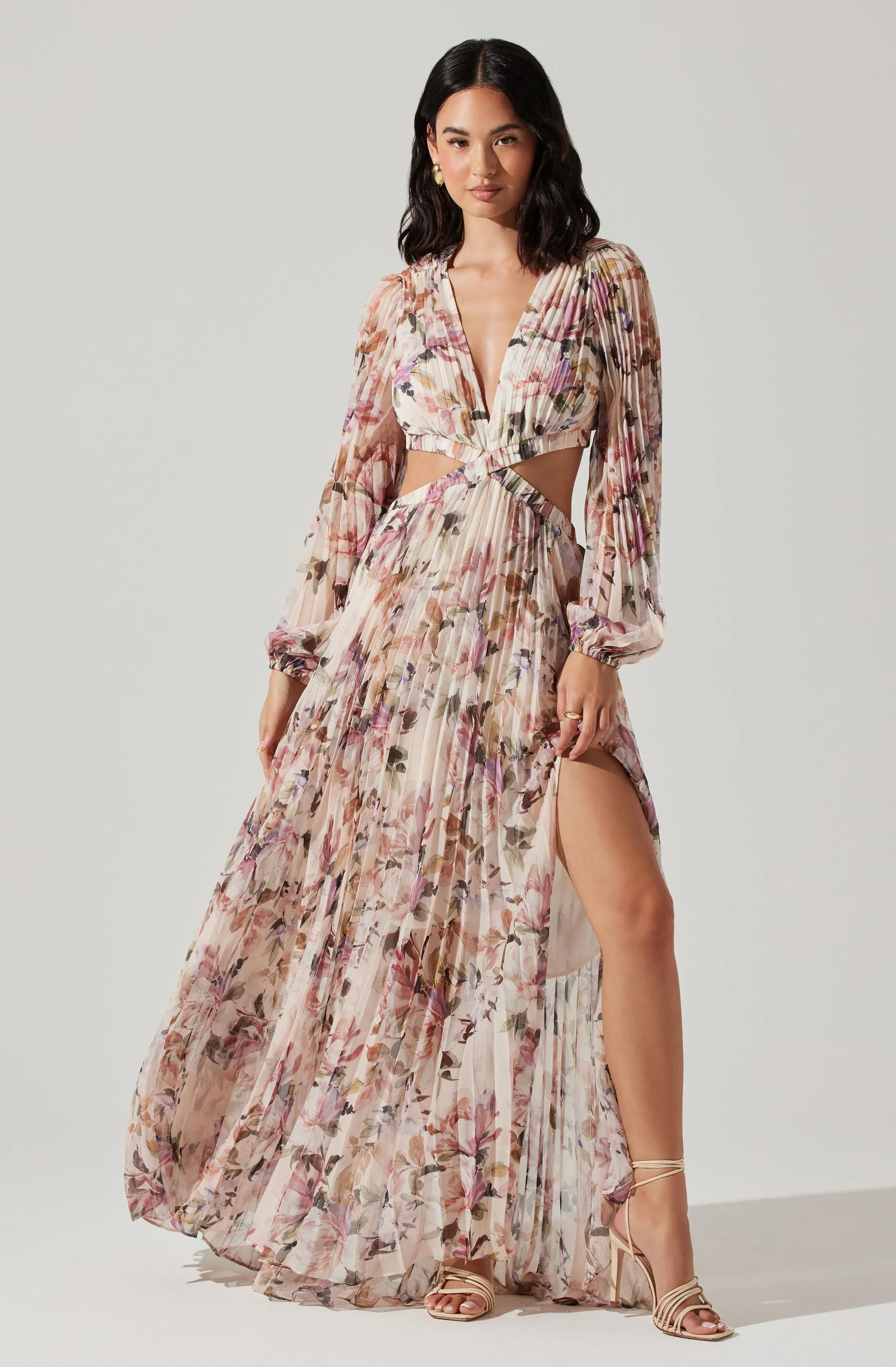 Revery Floral Long Sleeve Maxi Dress
