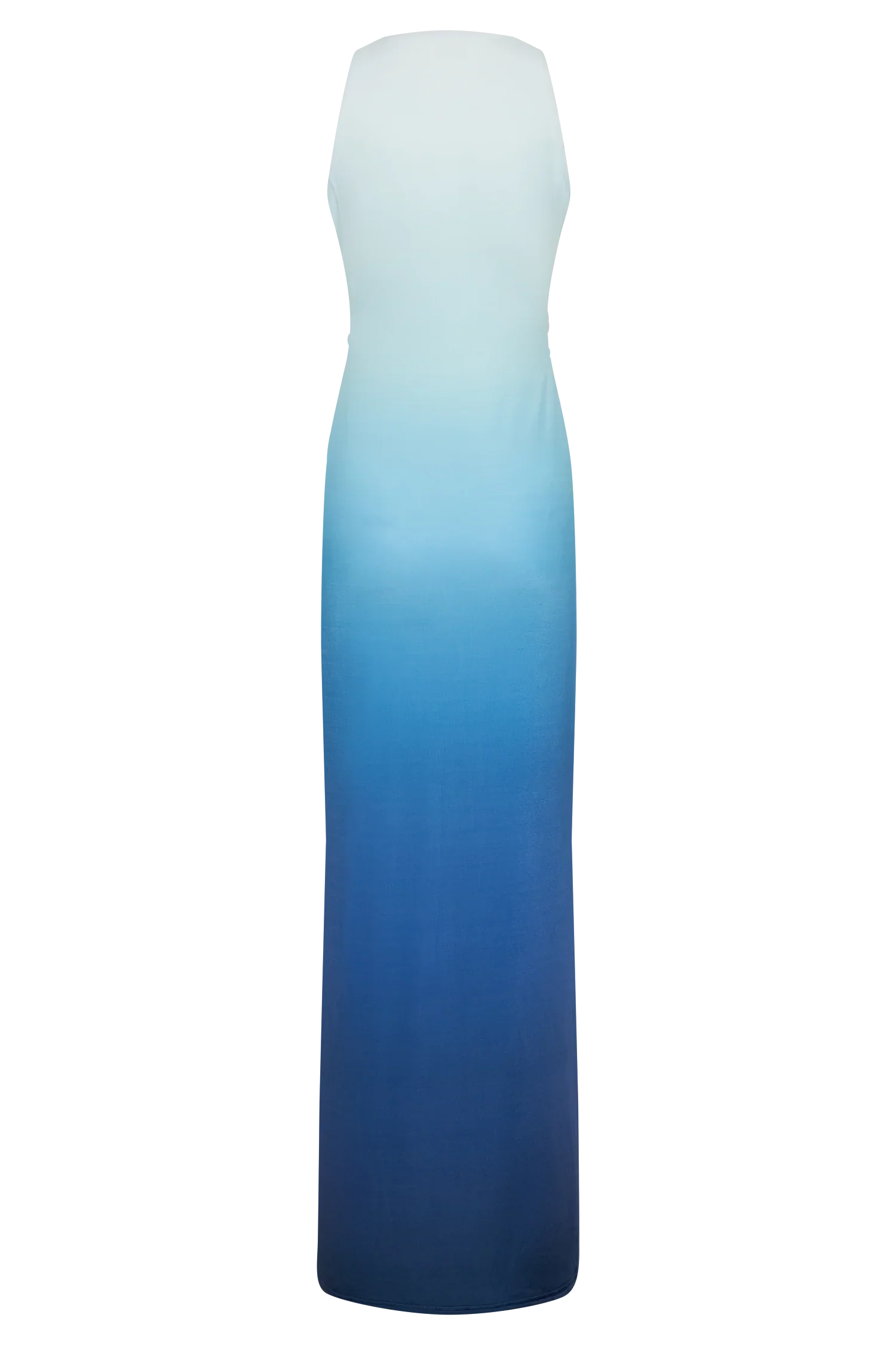 Stella Draped Slinky Maxi Dress - Ombre Blue