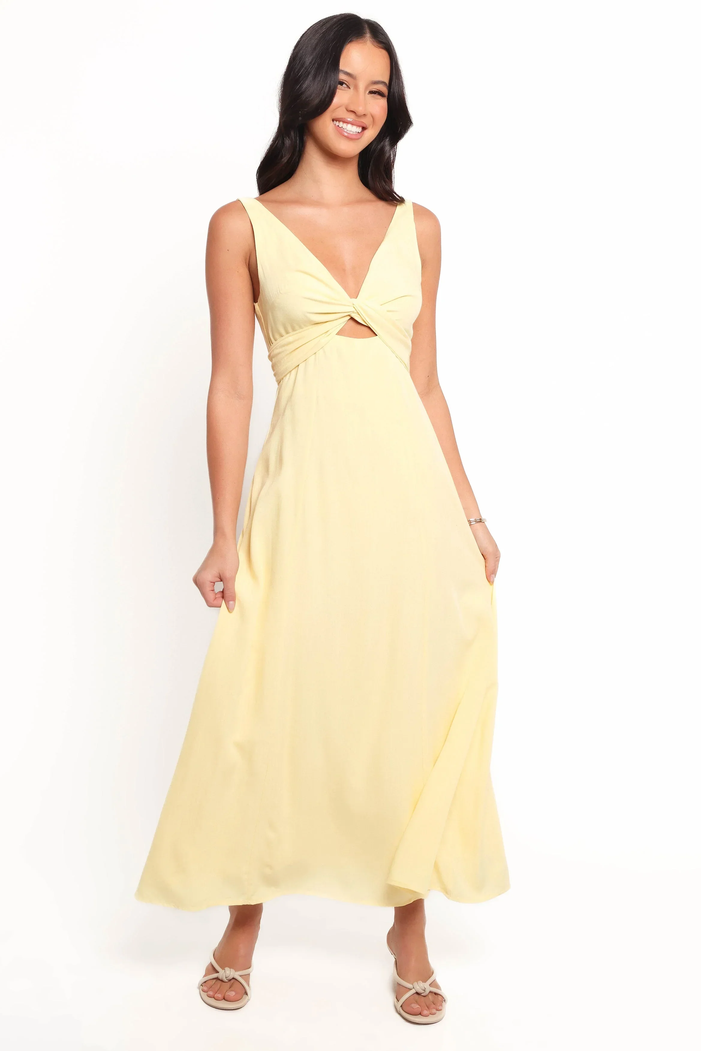 Archer Midi Dress - Butter Yellow