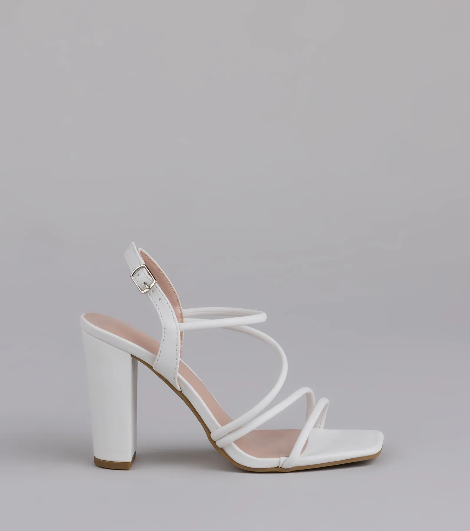 Flirt Mode Activated Strappy Block Heels