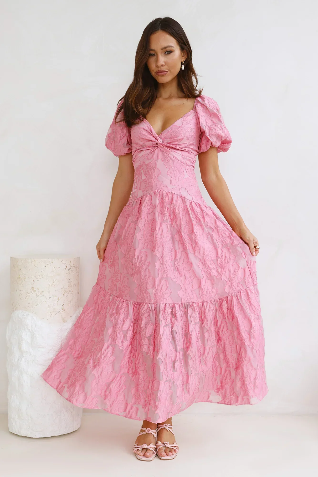 Night To Shine Maxi Dress Pink