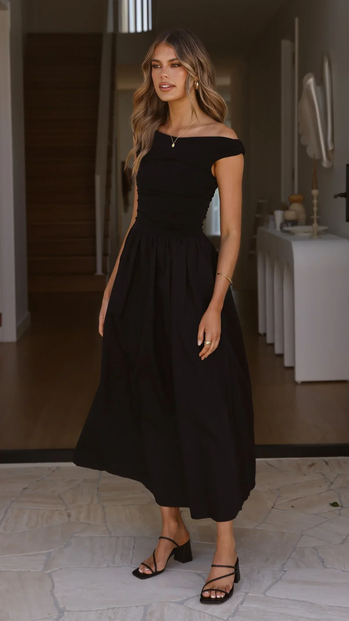 Immy Midi Dress - Black