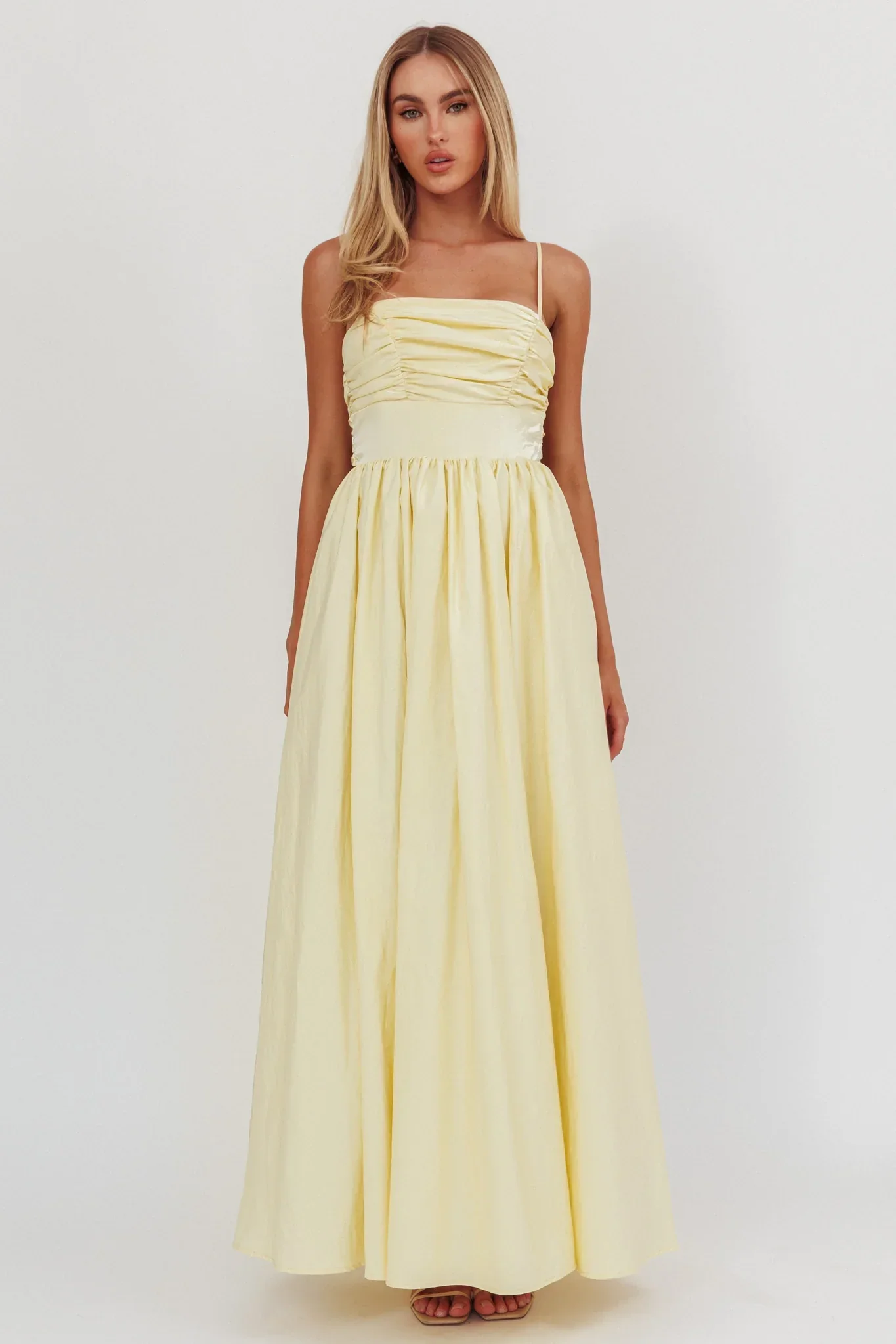 Love Songs Back Bow Maxi Dress Butter
