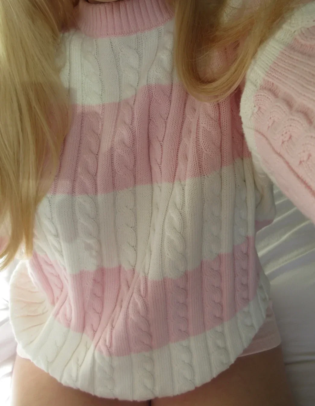 Strawberry Cream Sweater