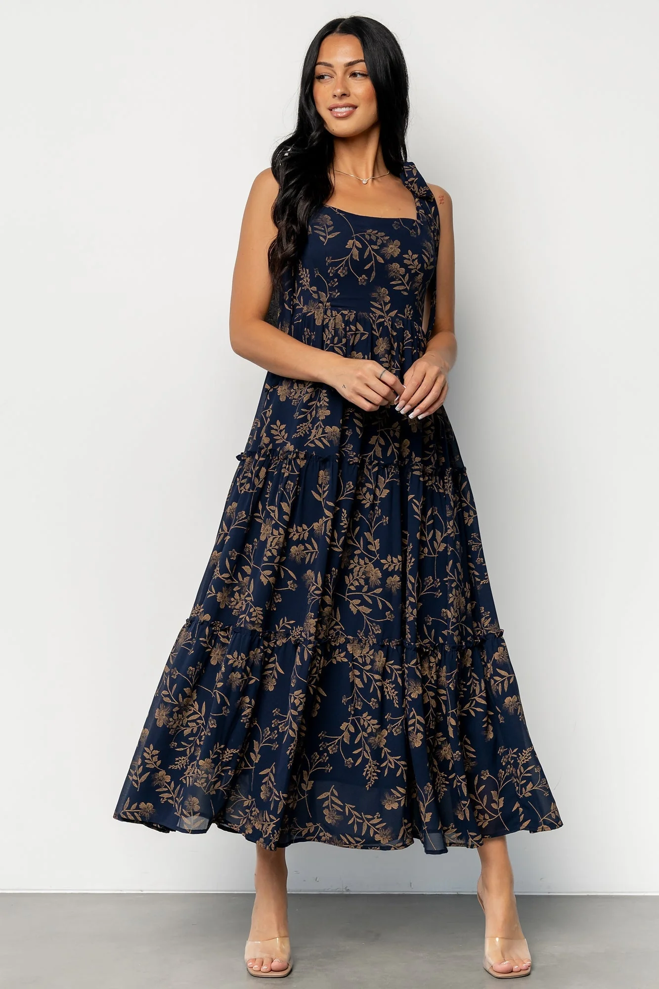 Anita Maxi Dress | Midnight + Gold Floral