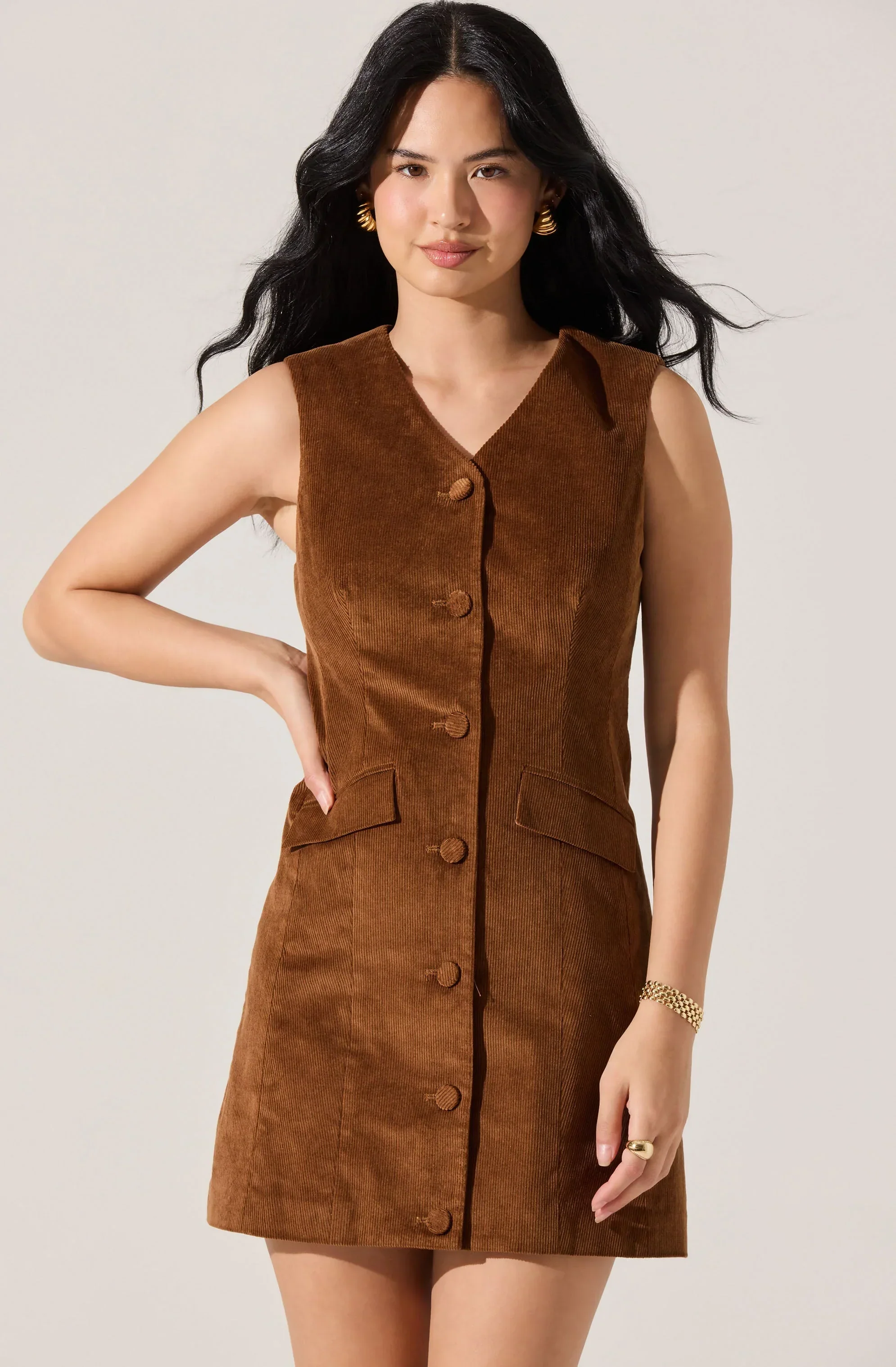 Gisselle Corduroy Mini Dress