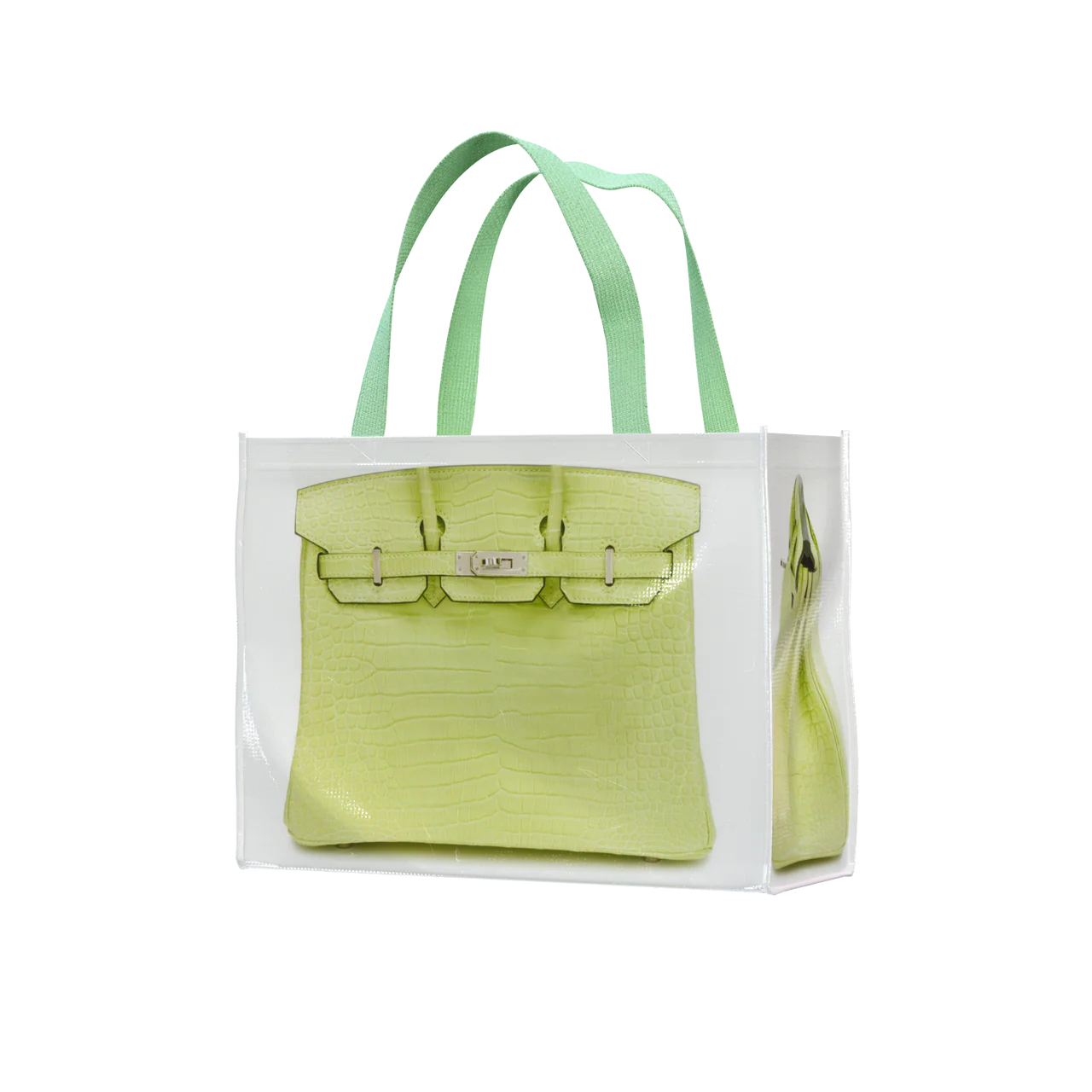 GroceryBags Creative Platinum Print Woven Bag Mint Green