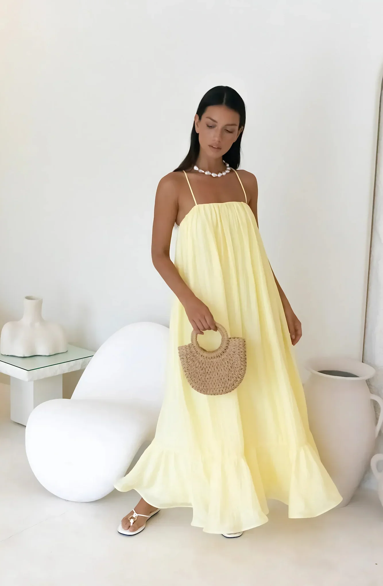 Limoncello Spritz Maxi Dress Yellow