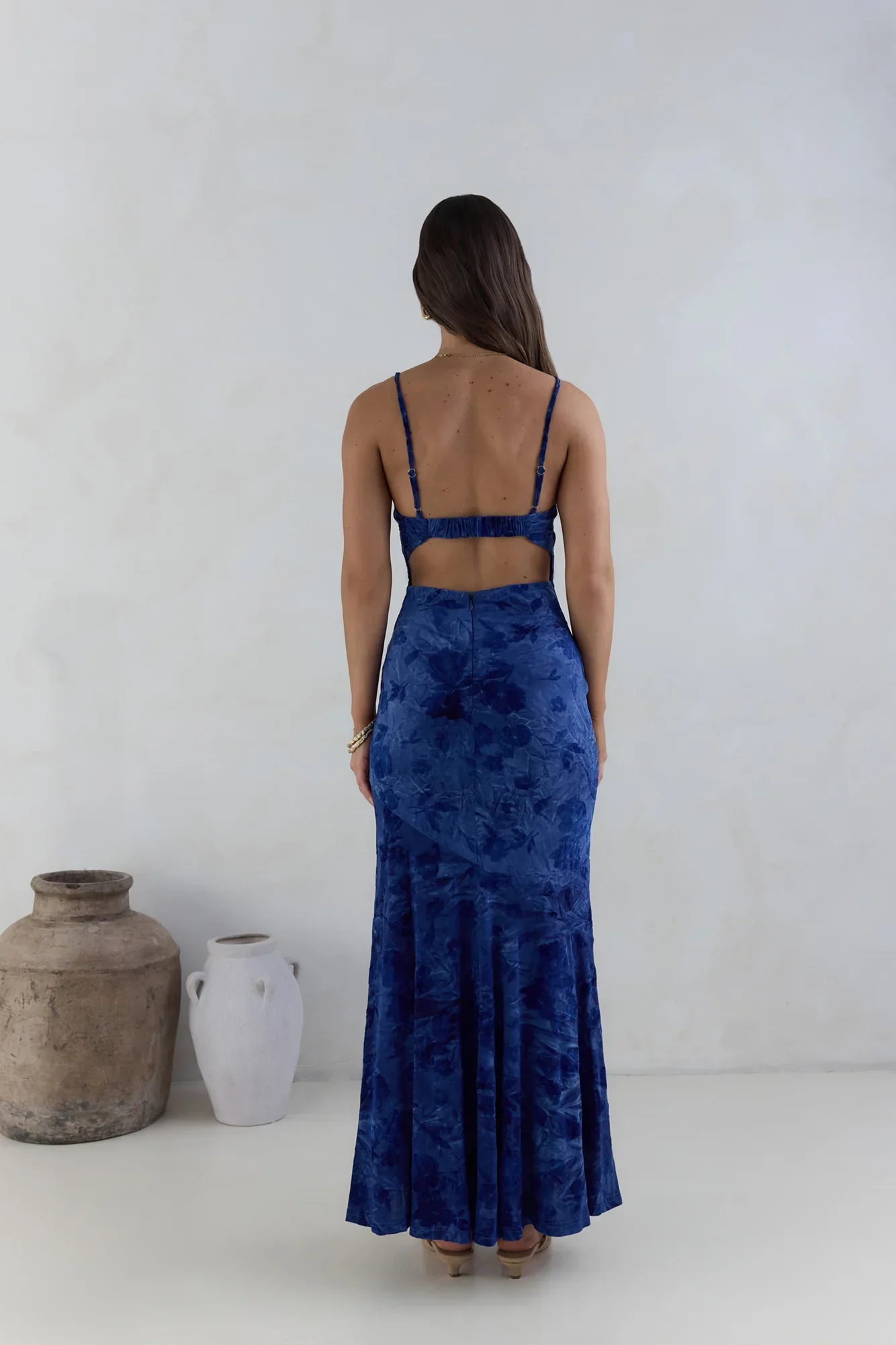 Wander In Style Maxi Dress Blue