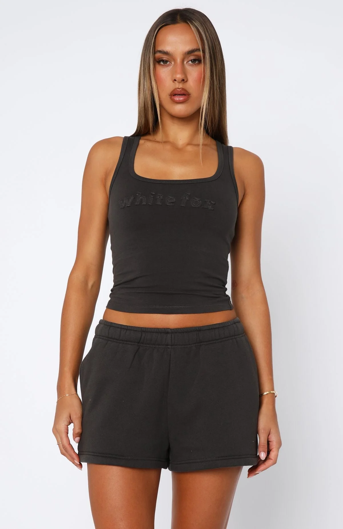 From The Archives Lexi Lounge Shorts Charcoal