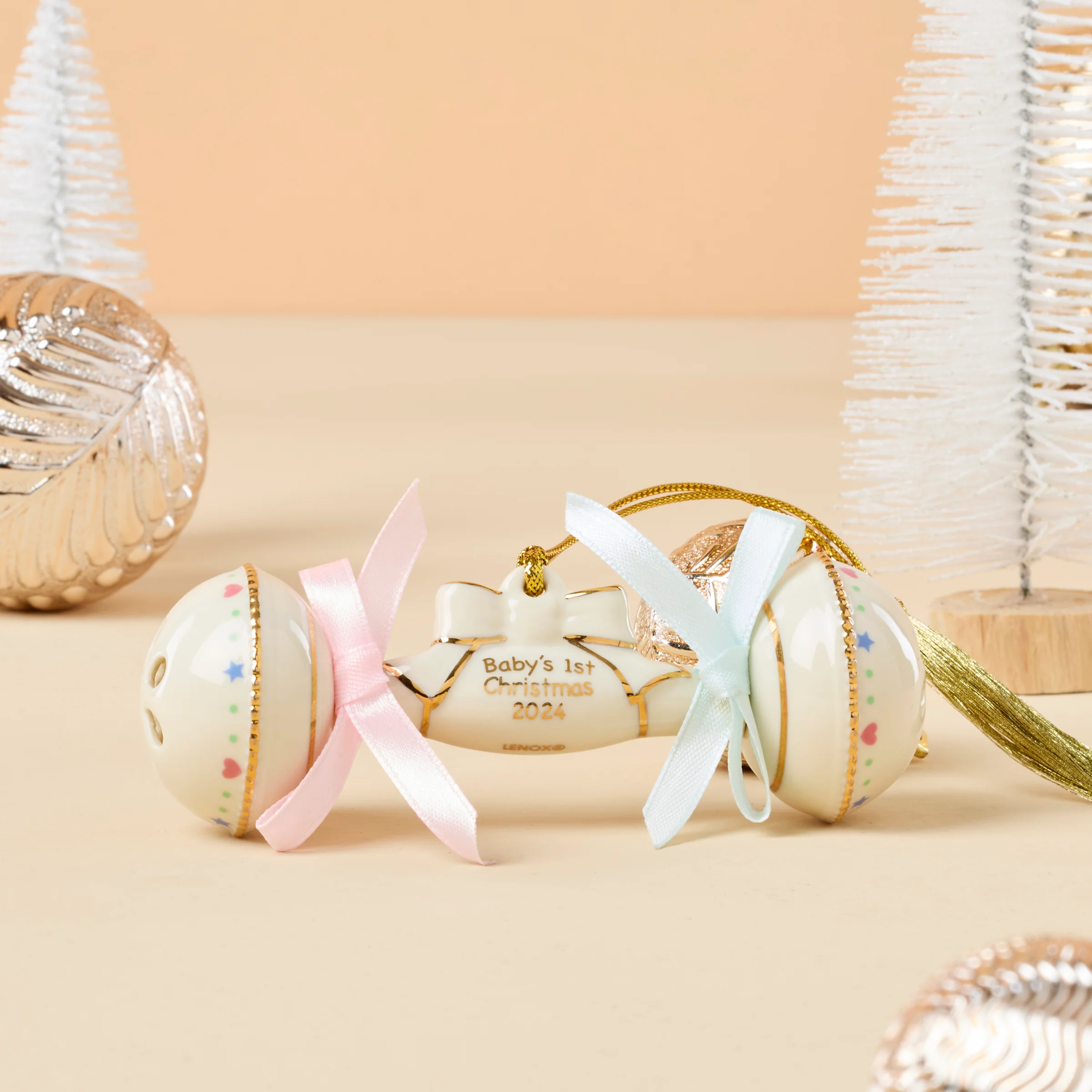 2024 Baby's 1st Christmas Rattle Ornament