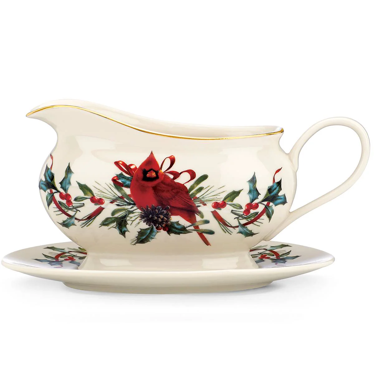 Winter Greetings™ Gravy Boat & Stand