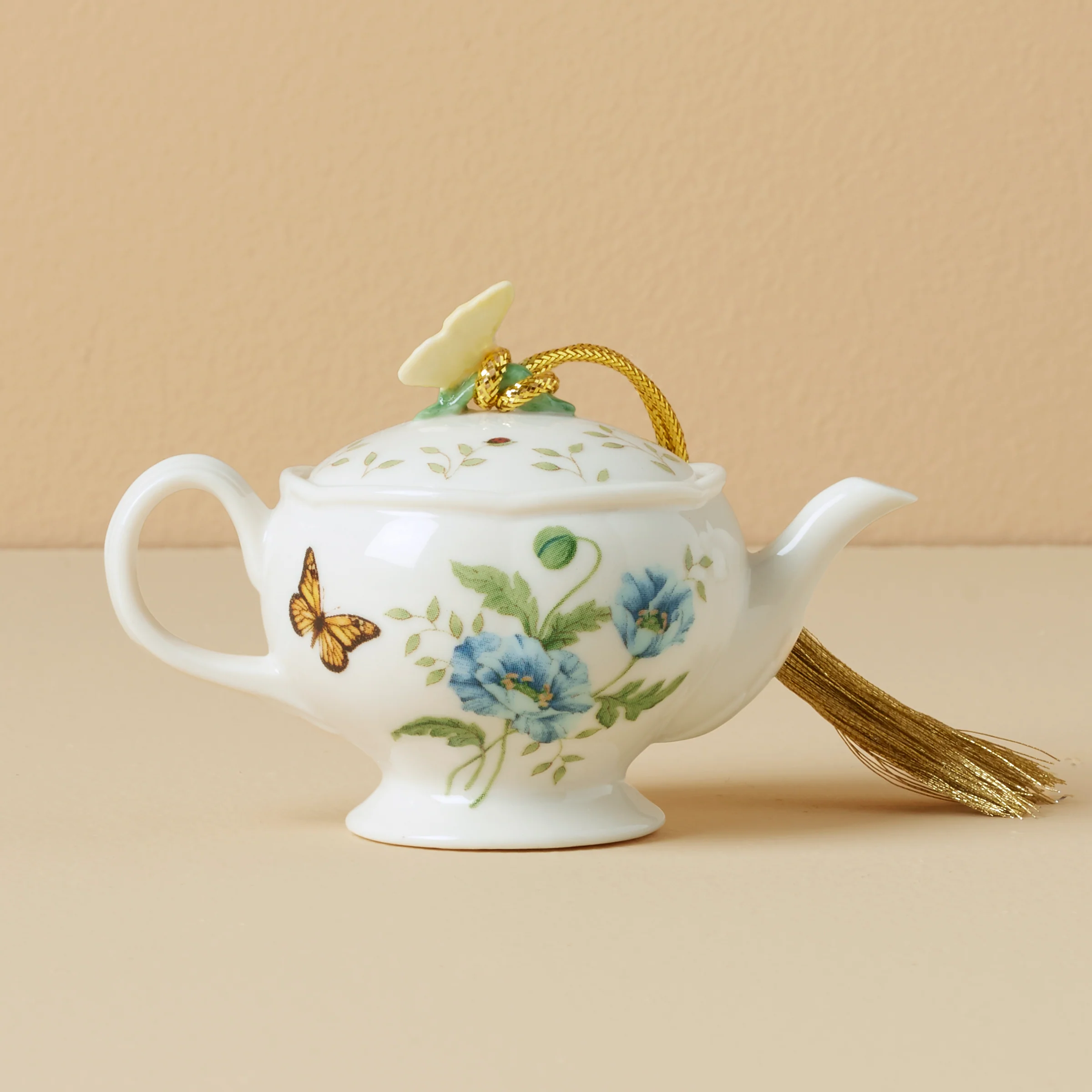 Butterfly Meadow Teapot Ornament