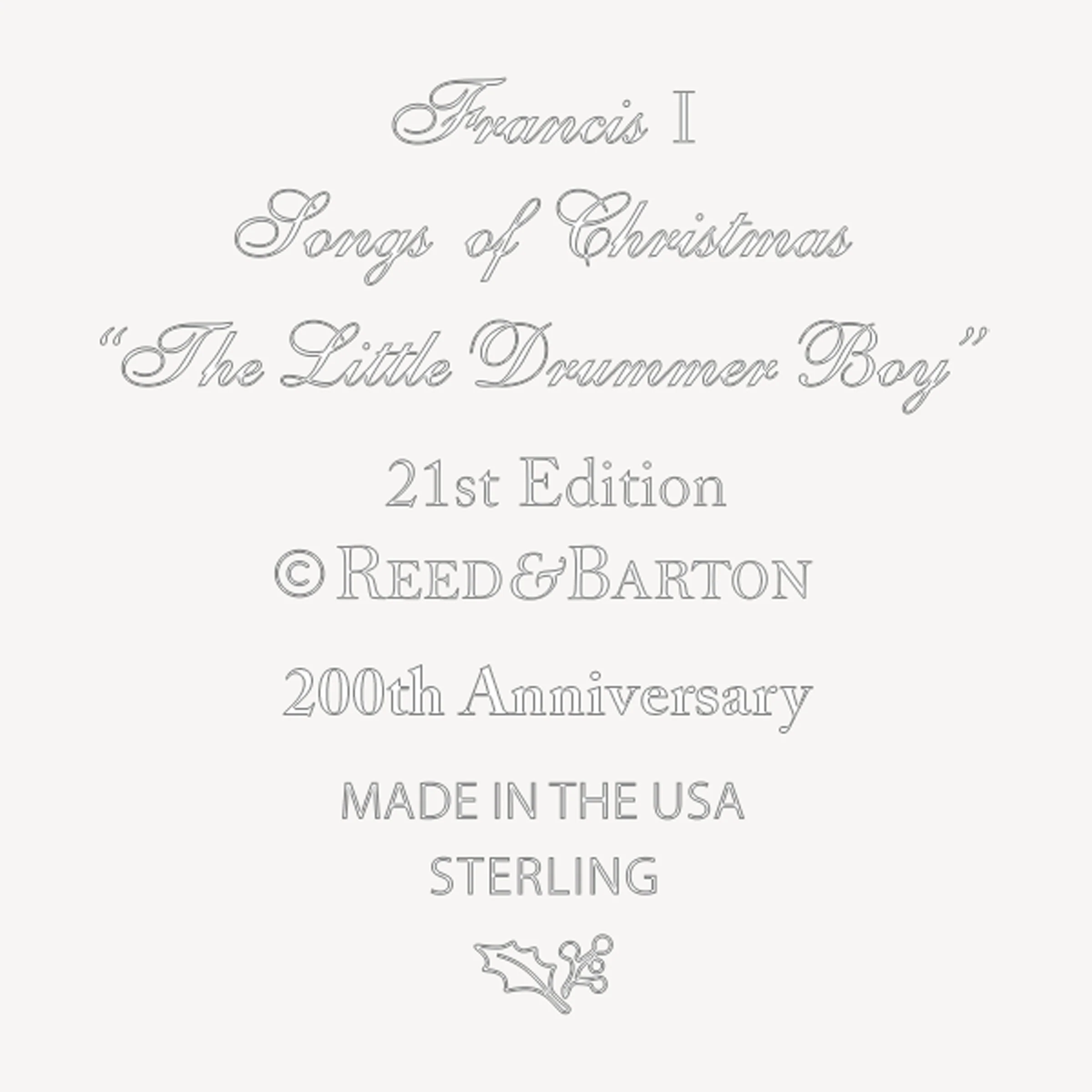 Songs Of Christmas Ornament, 21st Edition