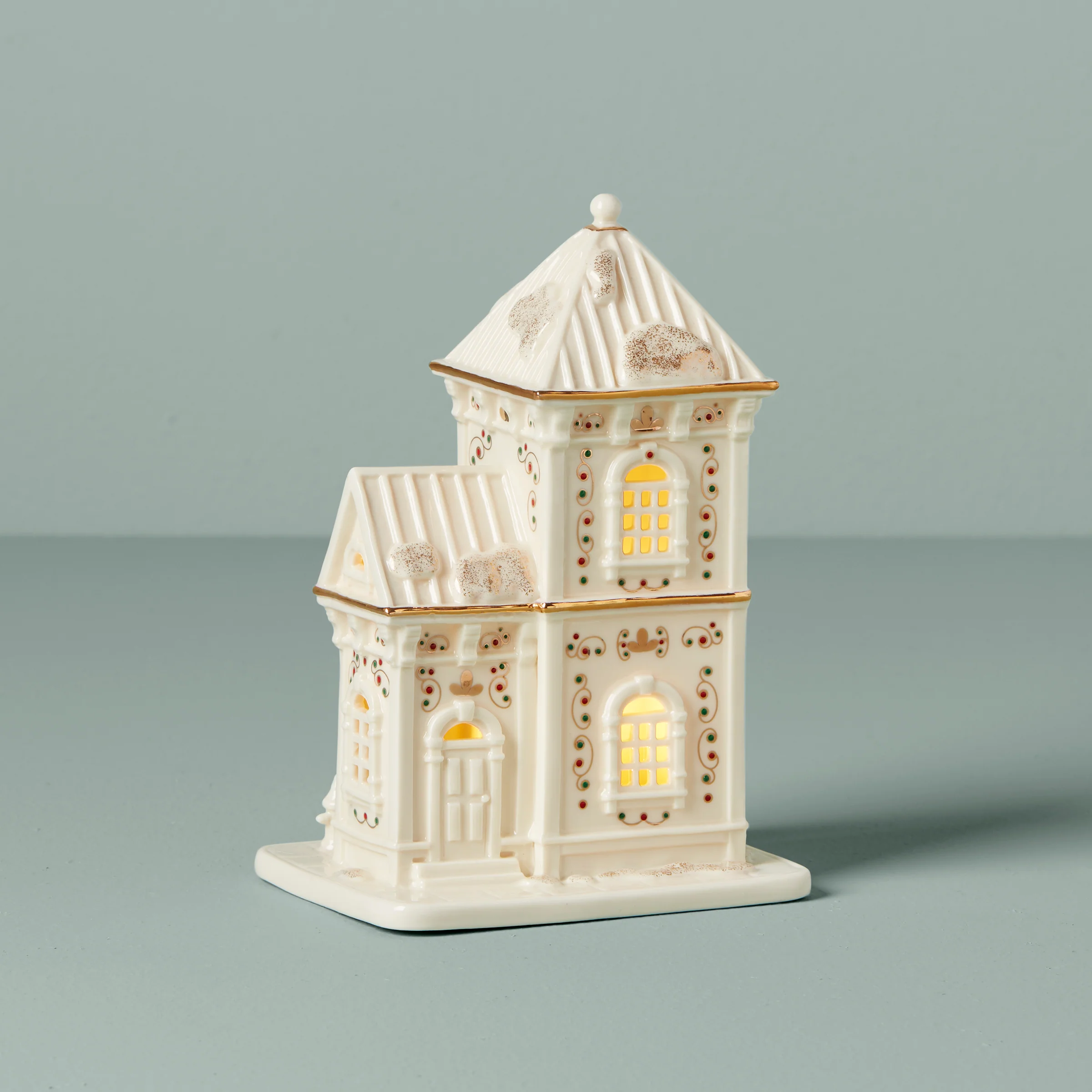 Mistletoe Park Light-Up Library Figurine