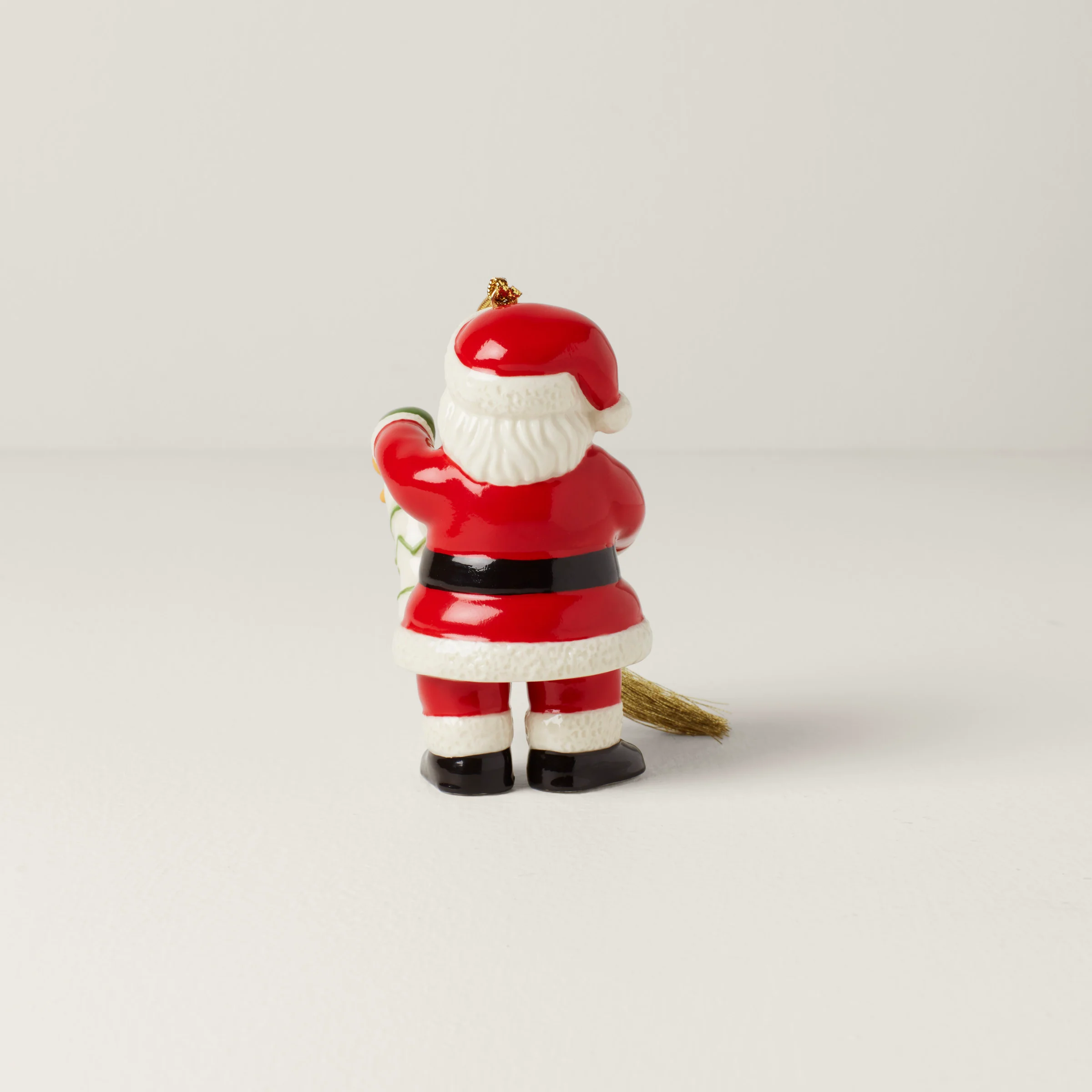 African American Santa & Stocking Ornament