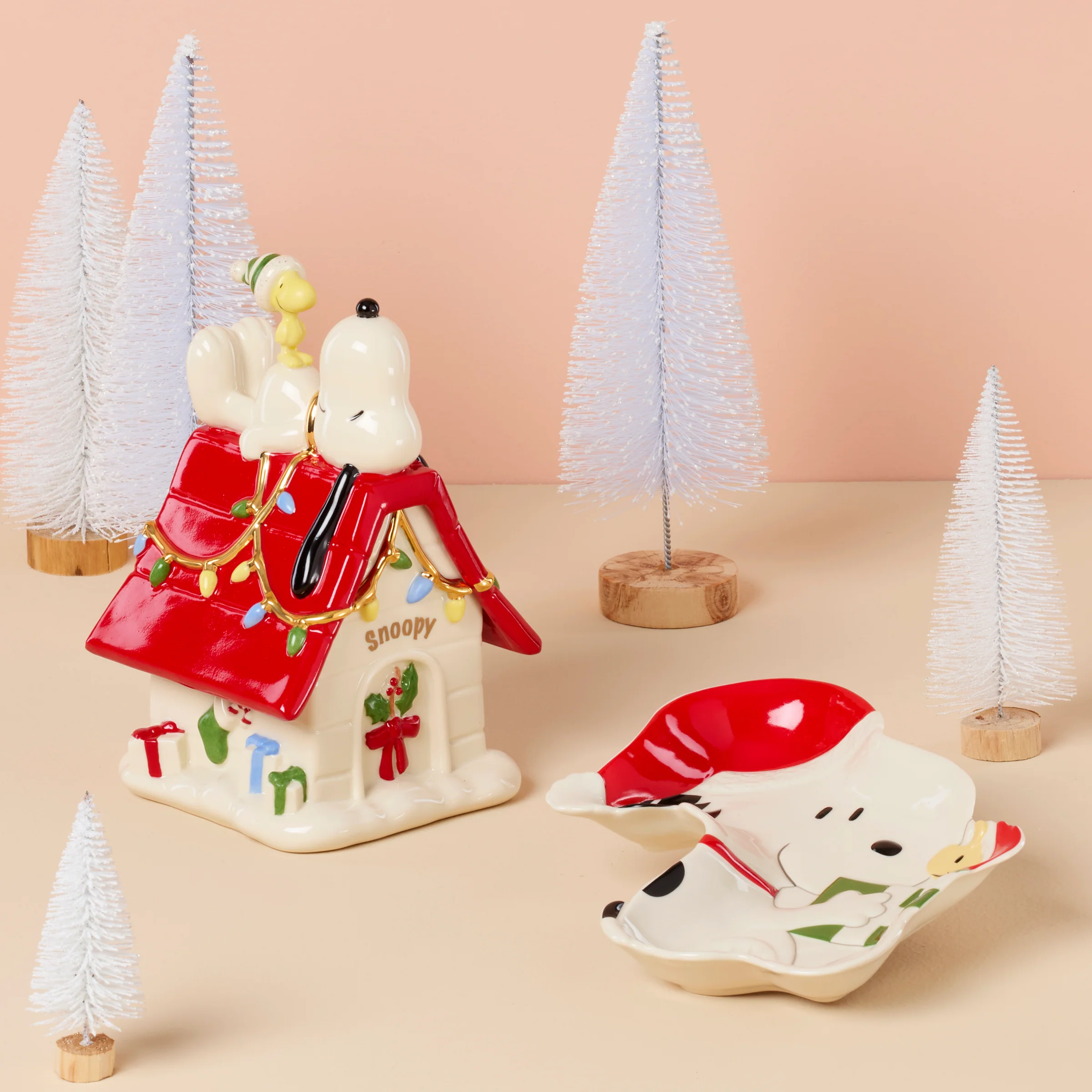 Snoopy Christmas Candy Dish