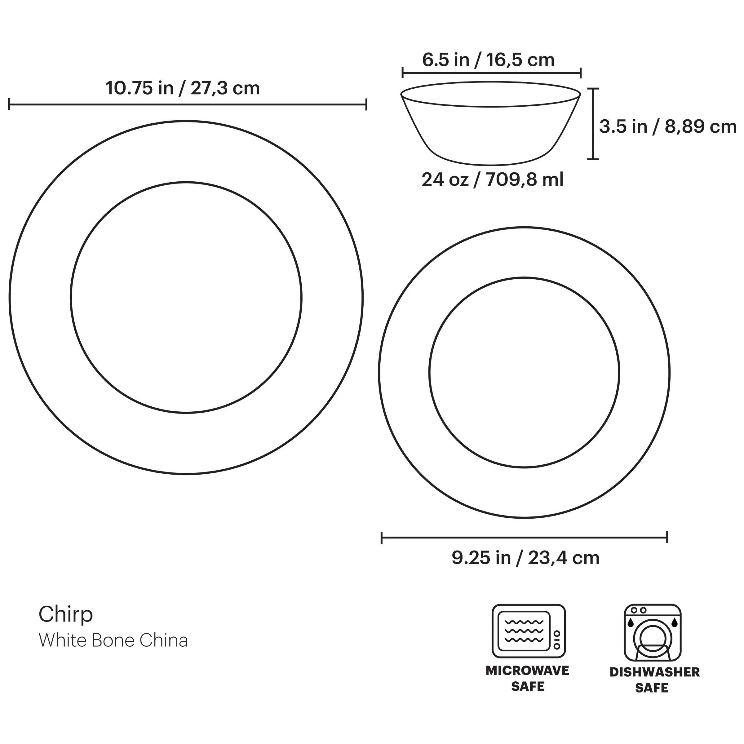 Chirp 12-Piece Dinnerware Set