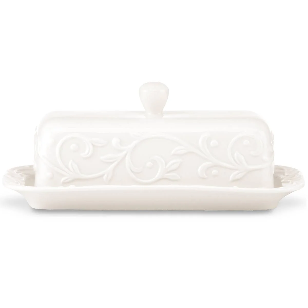 Opal Innocence Carved? Covered Butter Dish