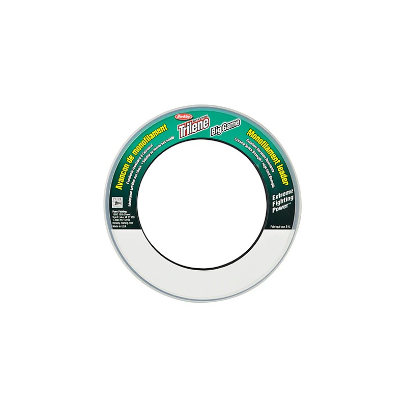 Berkley Trilene Big Game Monofilament Leader Clear Wrist Spool 55 Yard
