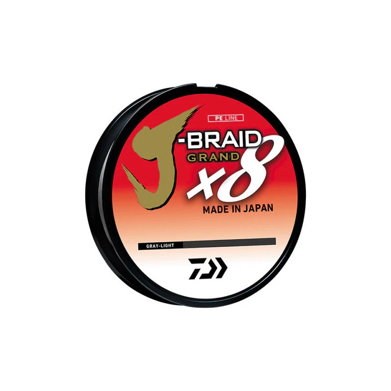 Daiwa J-Braid Grand x8 Gray Light Braided Line