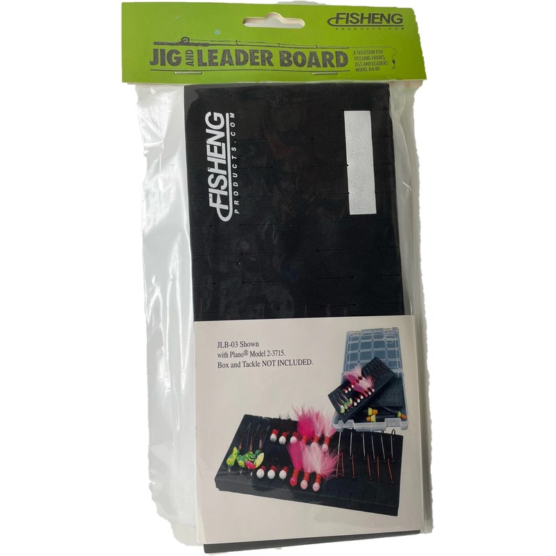 FishEng Jig and Leader Board - Black Foam Leader Board