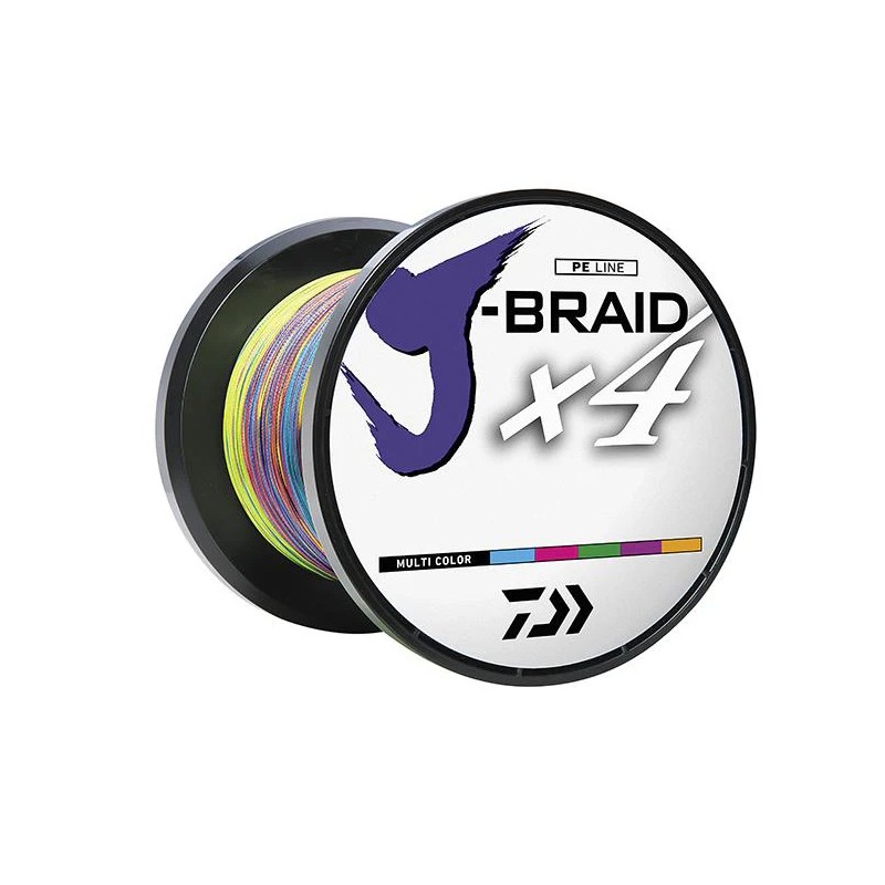 Daiwa J-Braid x4 Braided Line 550 Yards Multi-Color