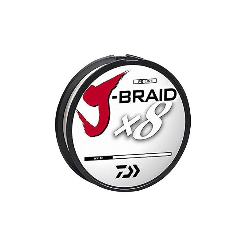 Daiwa J-Braid X8 Braided Line 330 Yards White