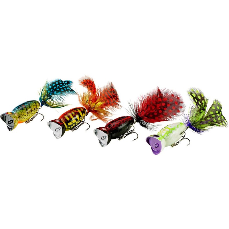 Arbogast Hula Popper 2.0 4-Piece Variety Pack
