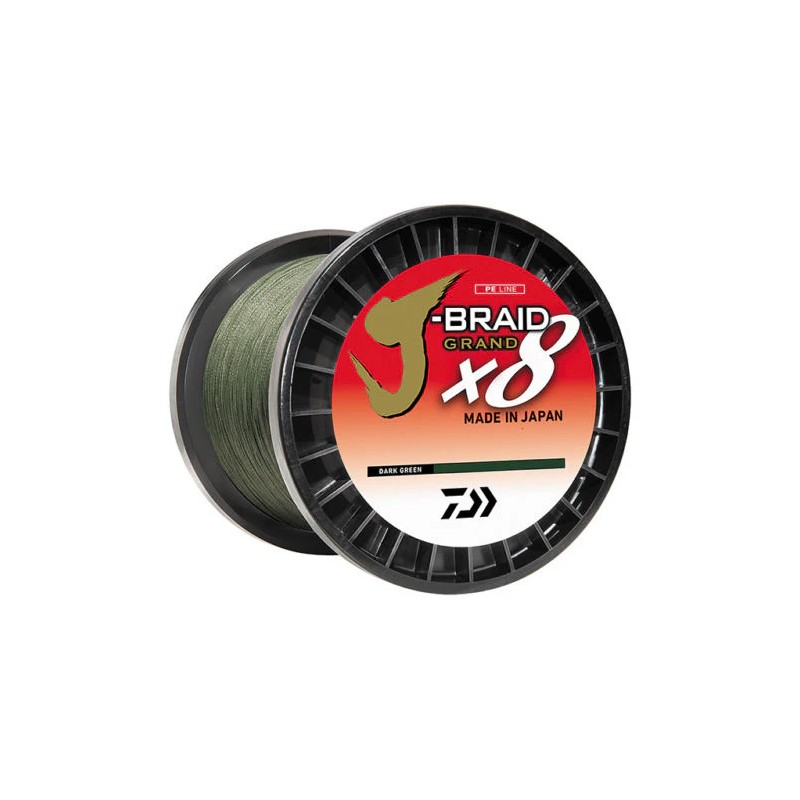Daiwa J-Braid Grand x8 Braided Line 3,000 Yard Bulk Spools