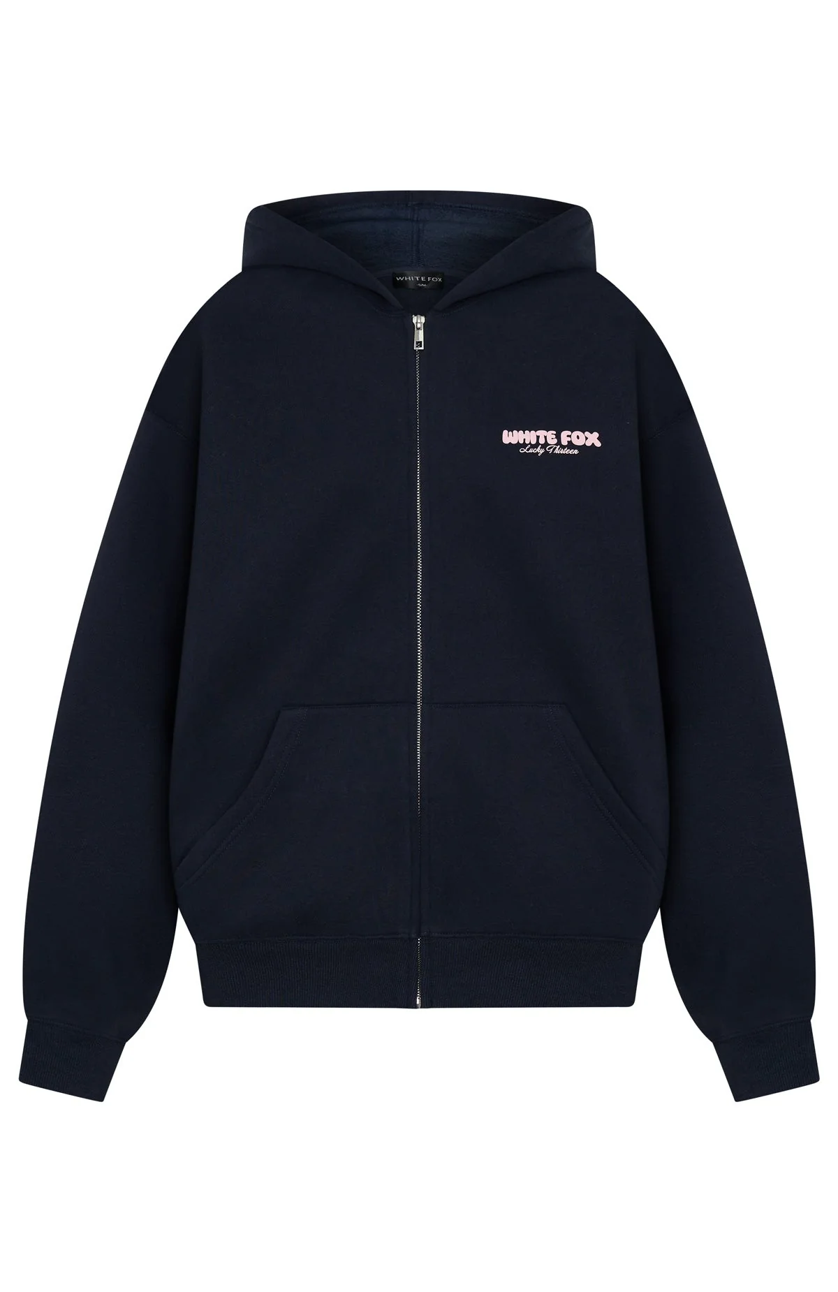 Lucky Thirteen Charise Zip Front Hoodie Navy