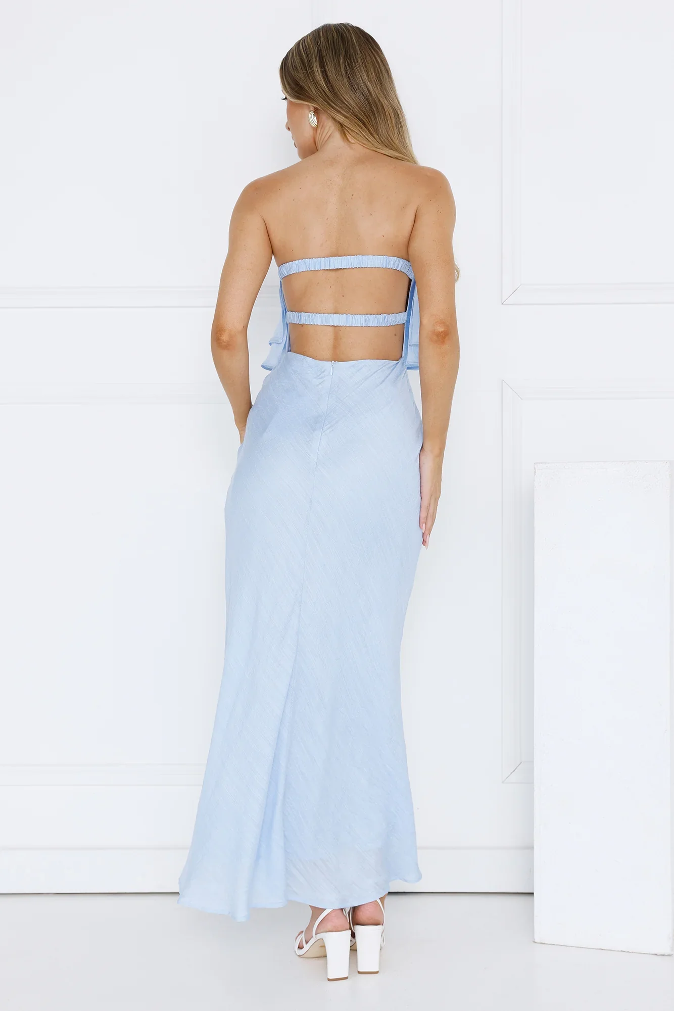 Midnight In Paris Strapless Maxi Dress