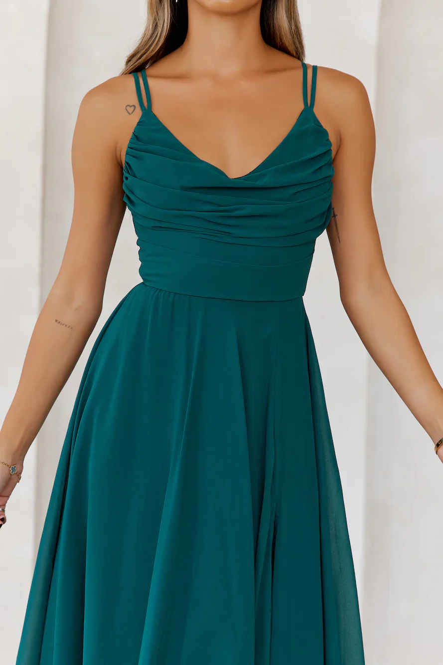 Frosted Bloom Maxi Dress