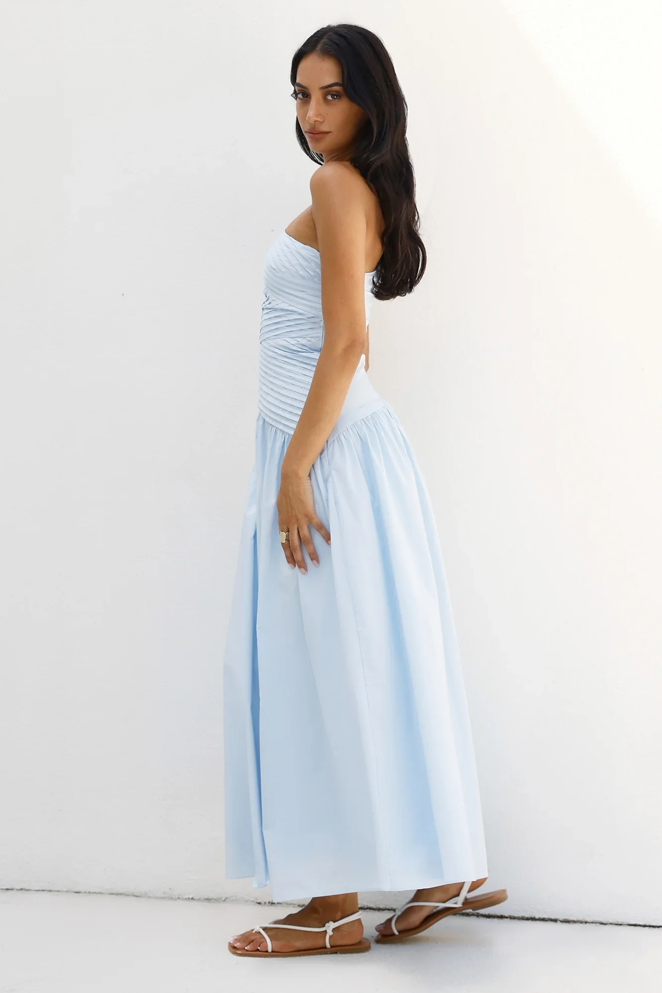 Seashell Moments One Shoulder Maxi Dress