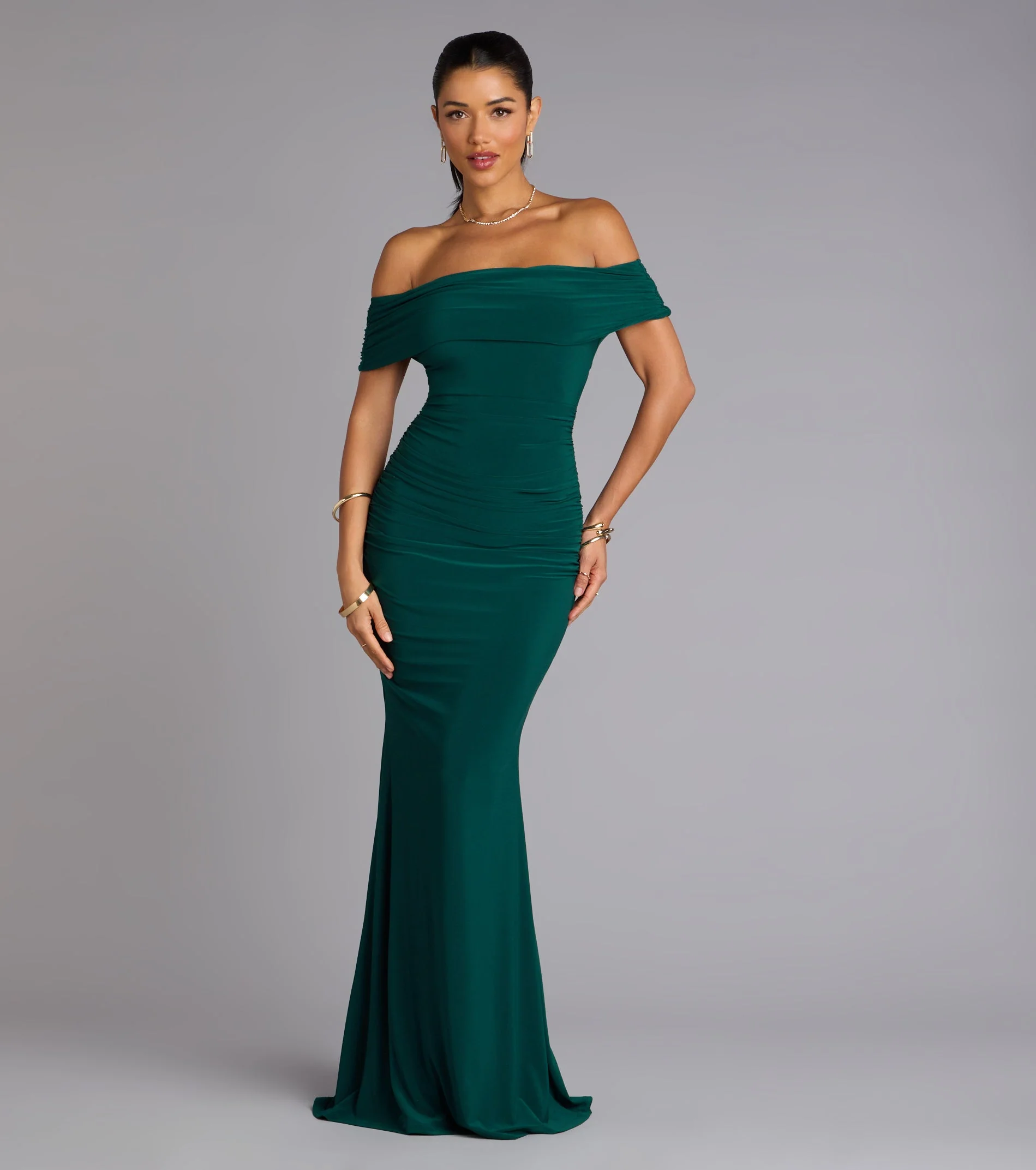 Arial Open Back Mermaid Formal Dress