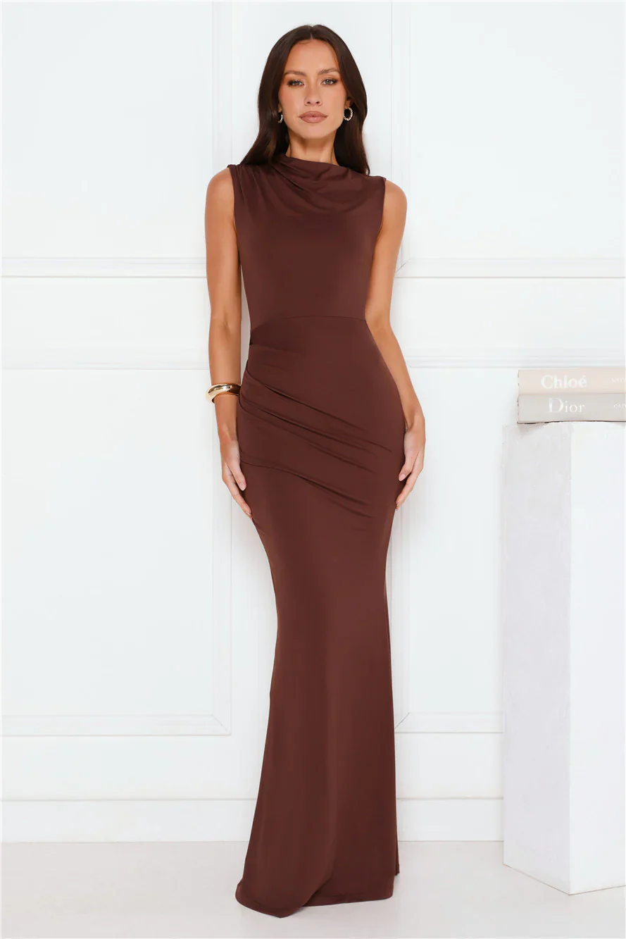 Investment Piece Maxi Dress Brown