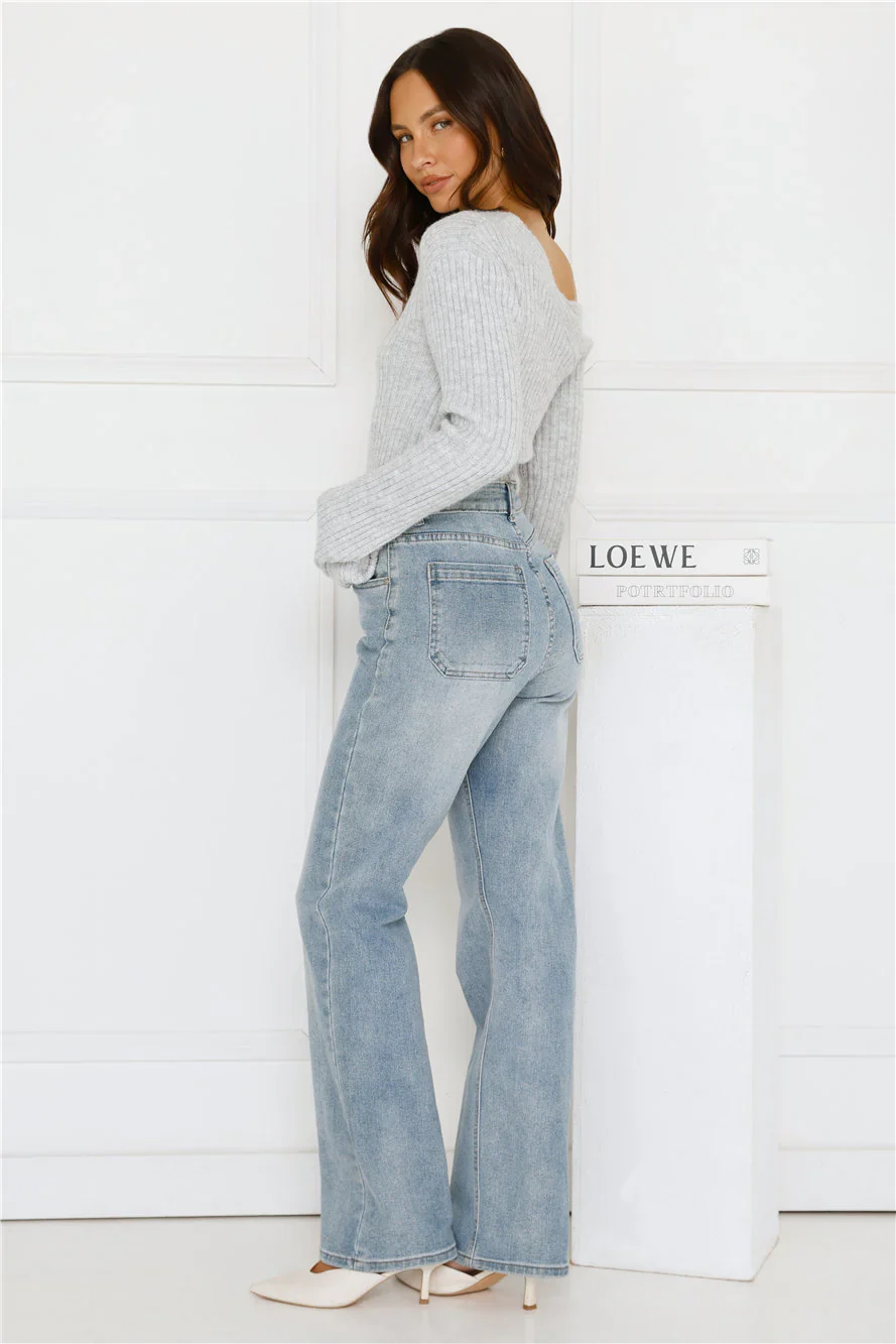 Winter Date Knitted Top Grey