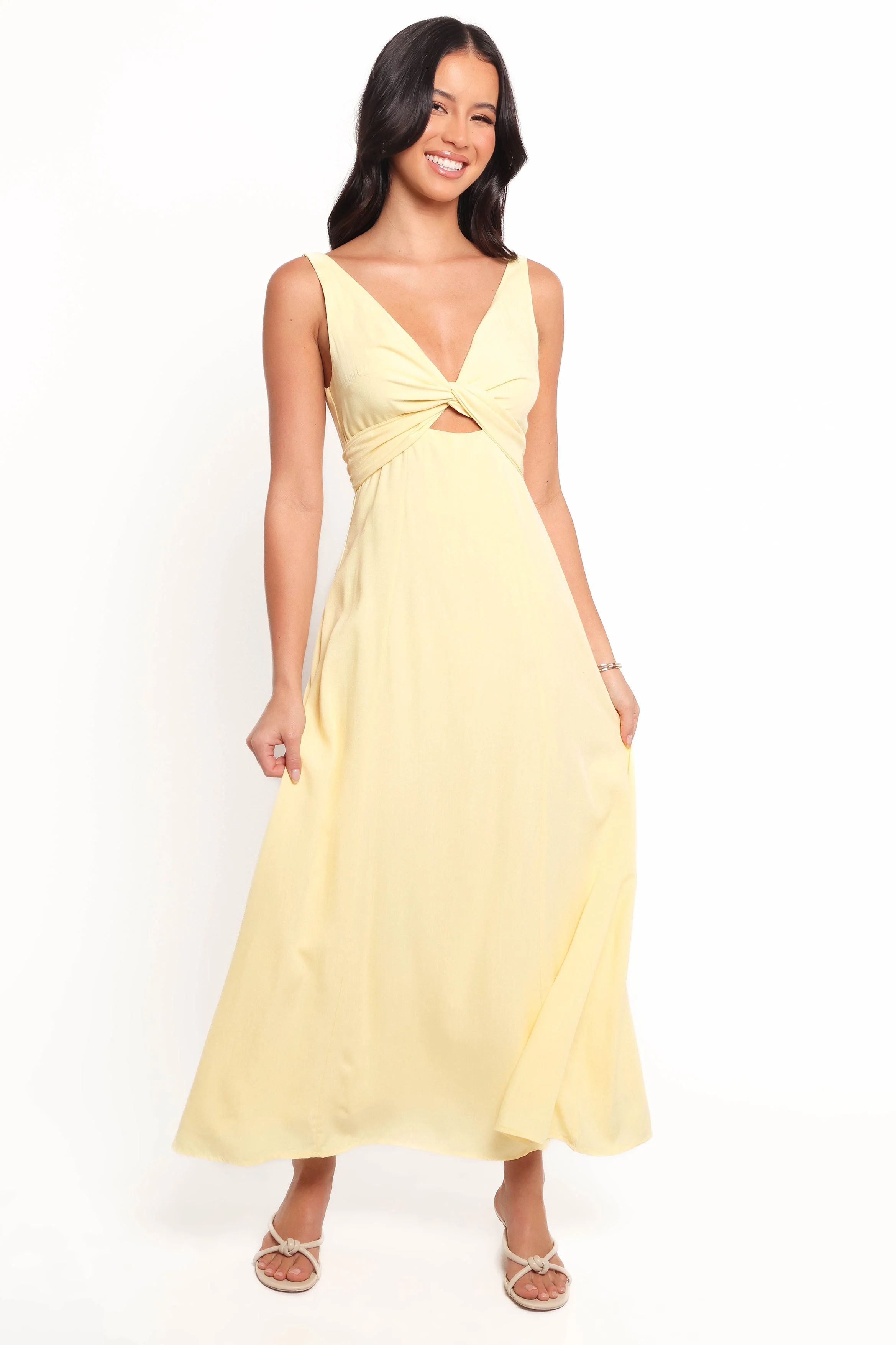 Archer Midi Dress - Butter Yellow