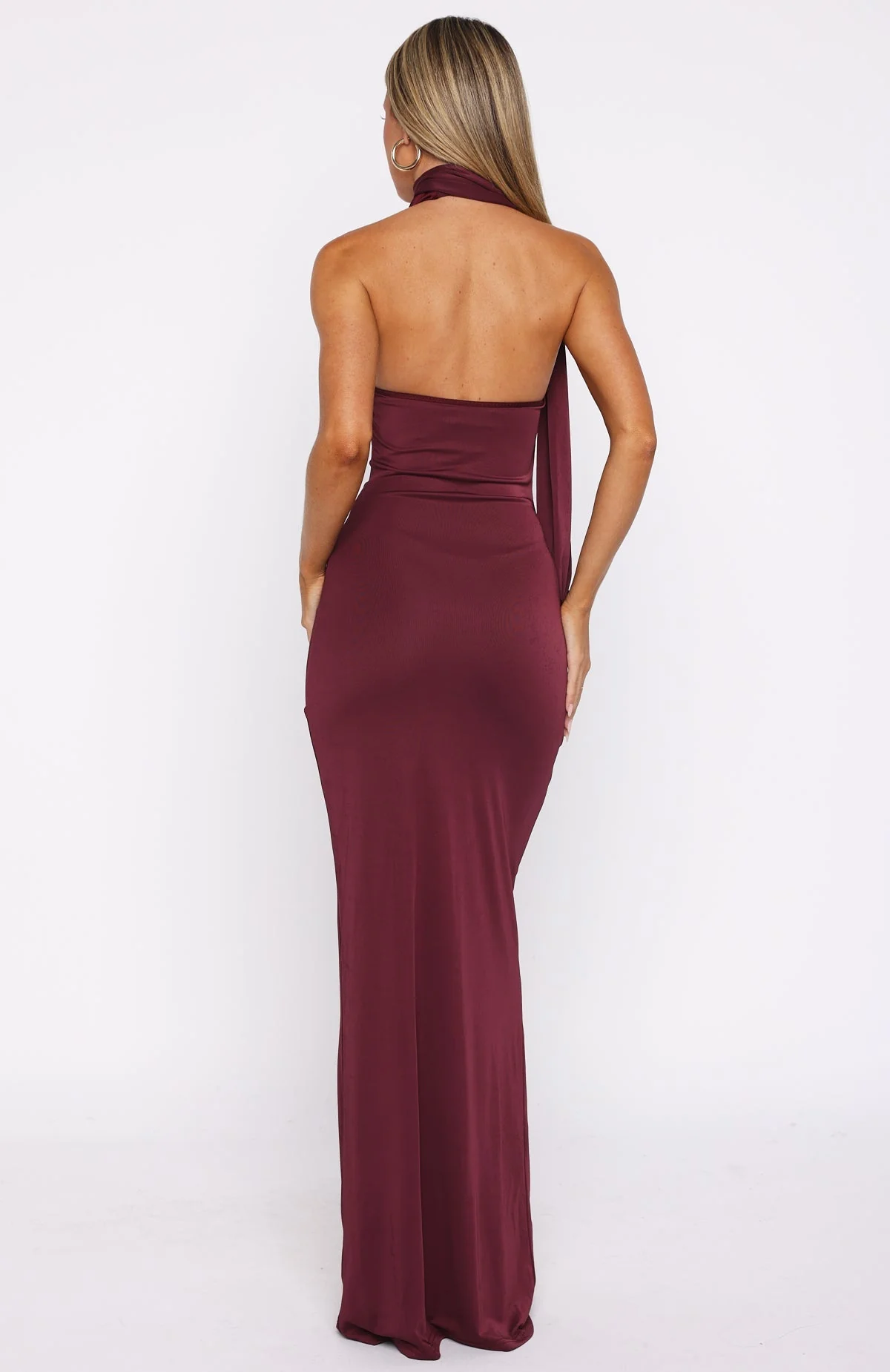 Sugar High Maxi Dress Burgundy