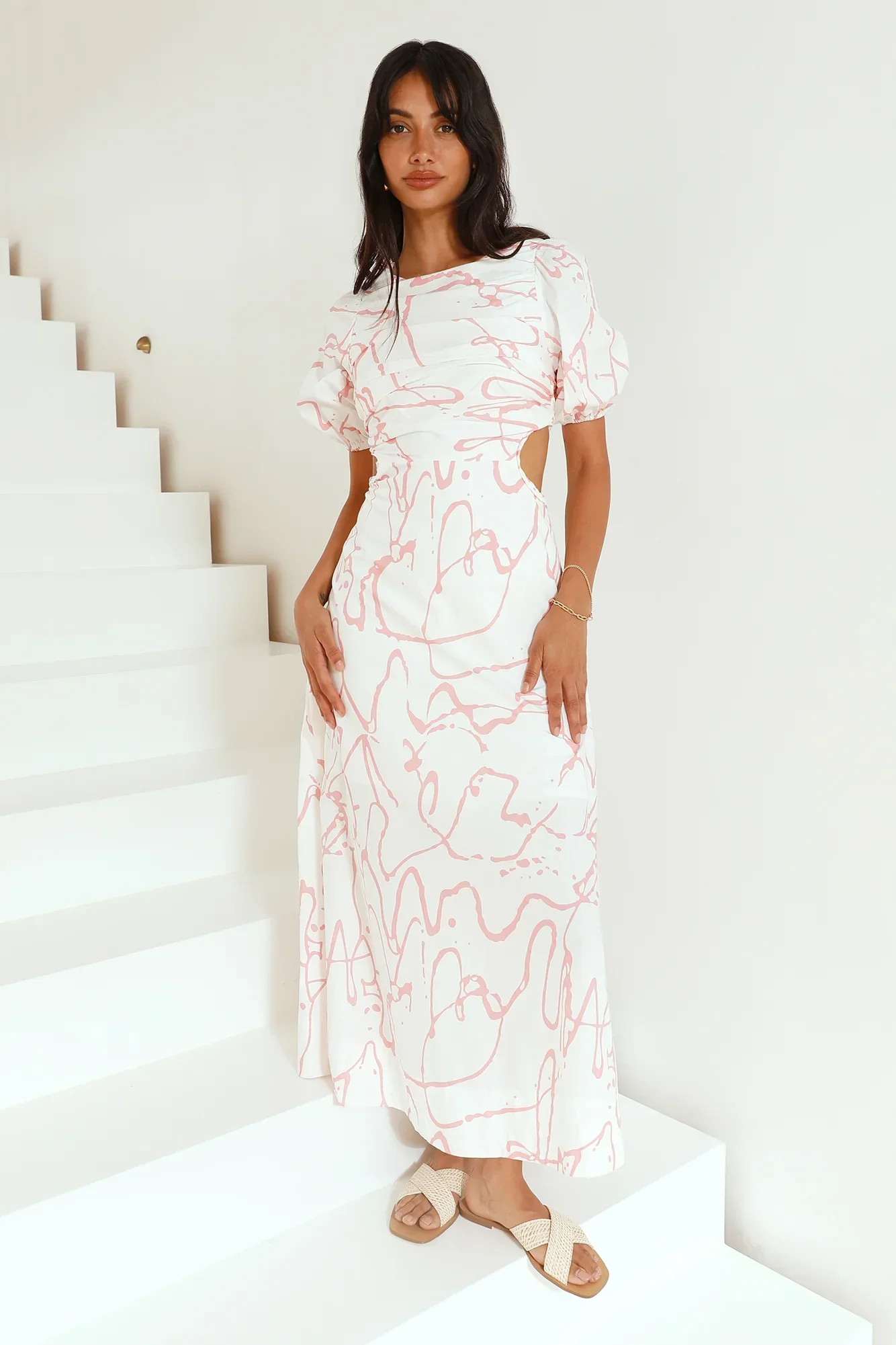 On The Move Maxi Dress Pink