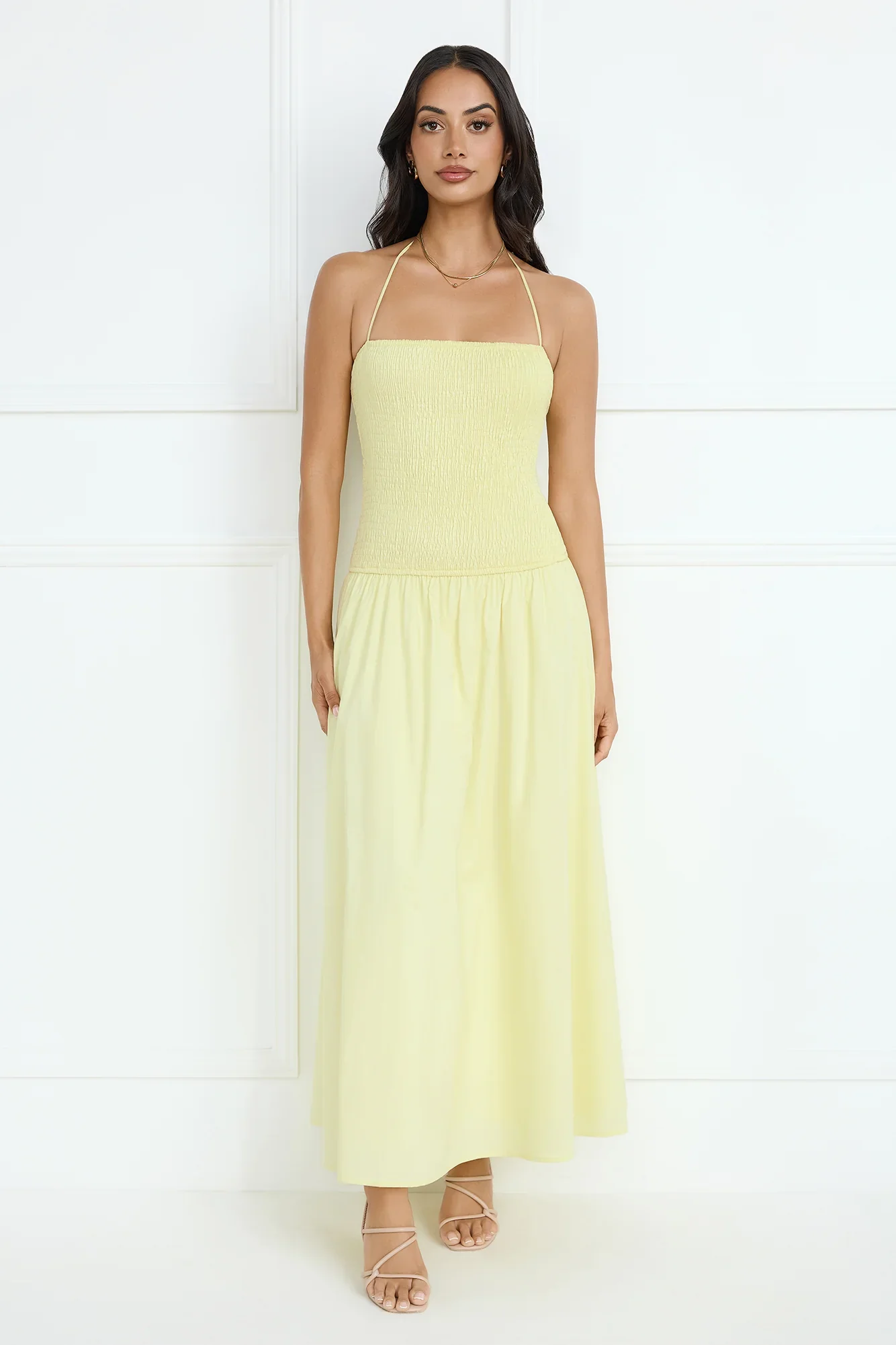 Unmatched Energy Halter Maxi Dress