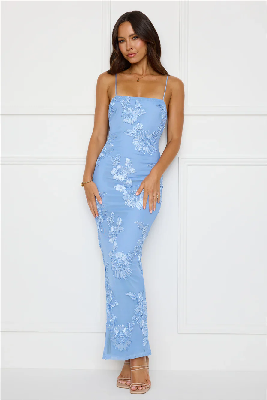 Amber Zest Mesh Maxi Dress