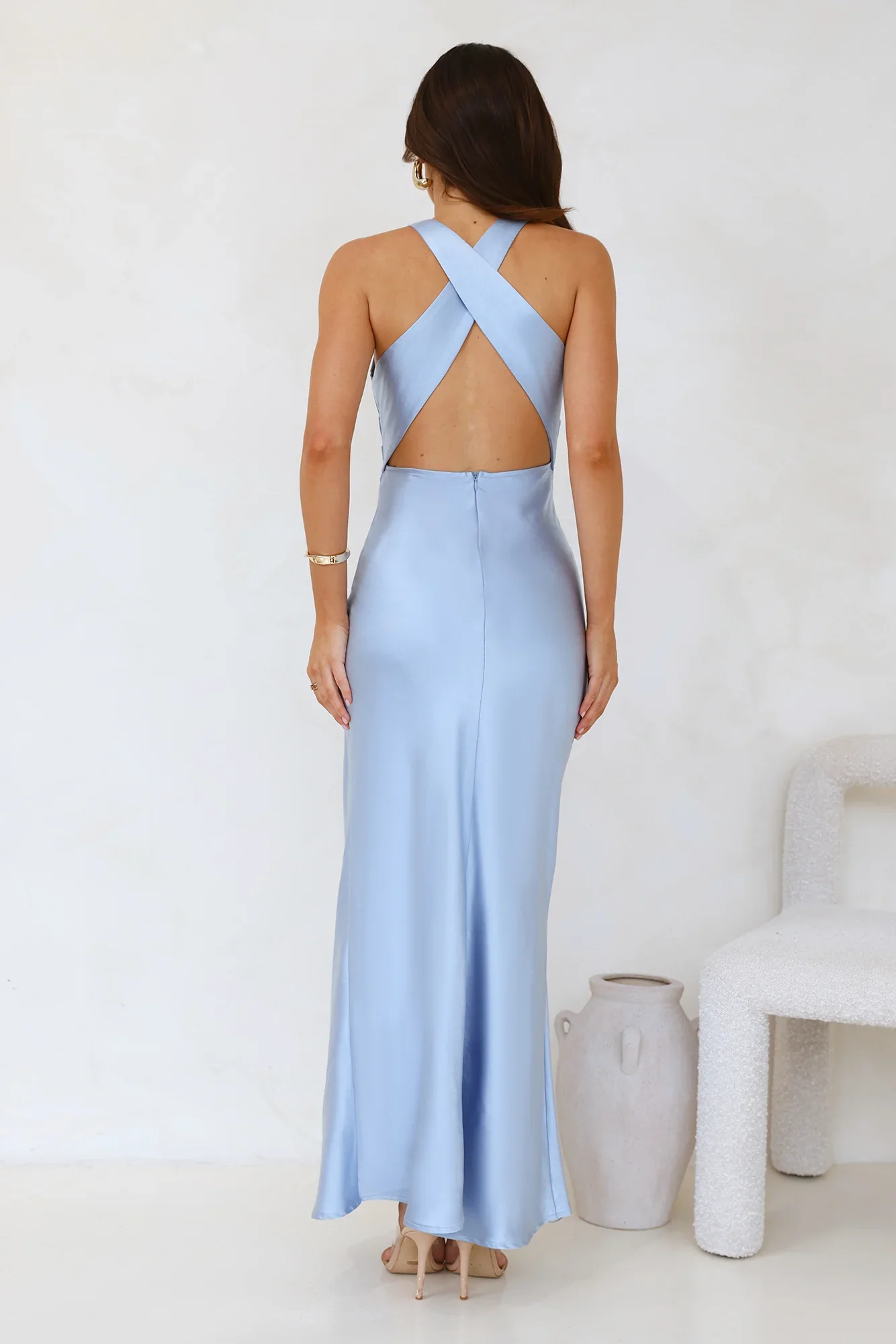 Eden Satin Maxi Dress