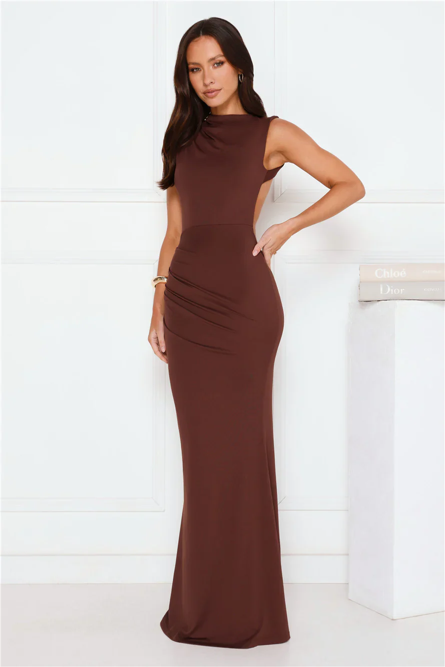 Investment Piece Maxi Dress Brown