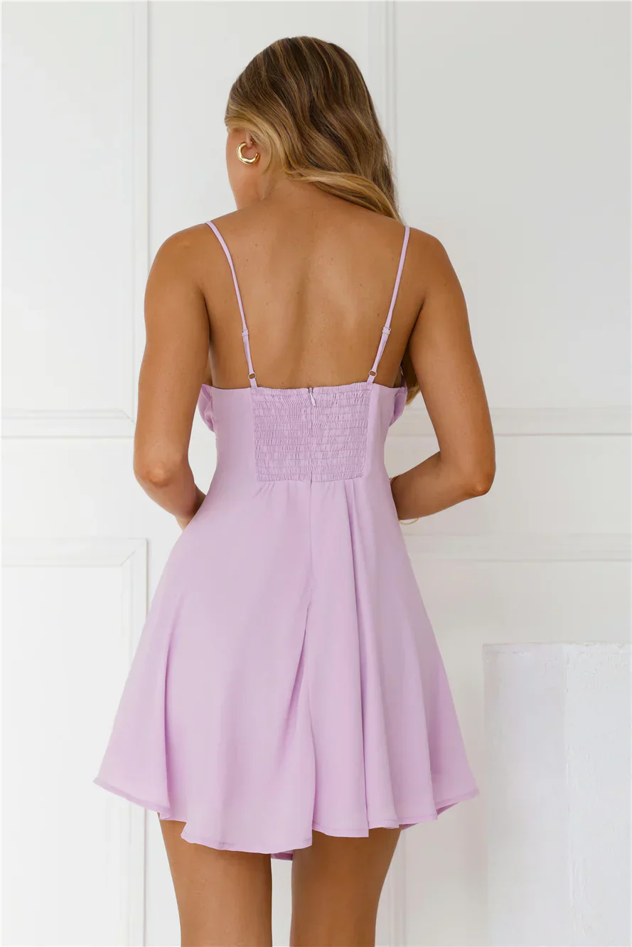 Smile Back At Me Mini Dress Lilac